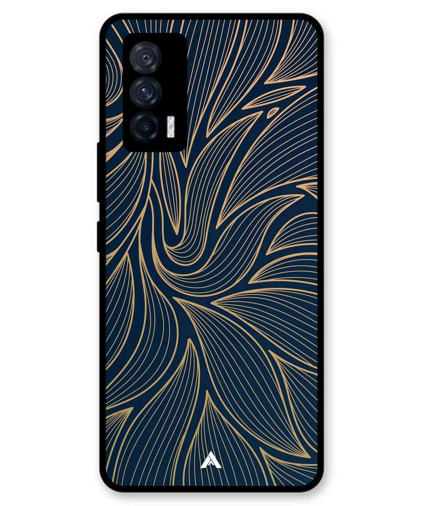 Stripe Pattern 18 Metal Back Cover Phone Case for iQOO Neo 5