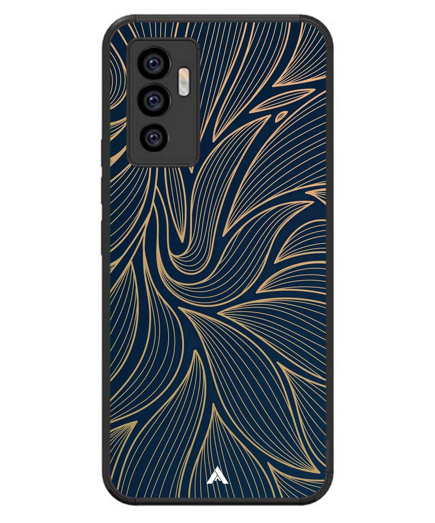 Stripe Pattern 18 Metal Back Cover Phone Case for iQOO Z6