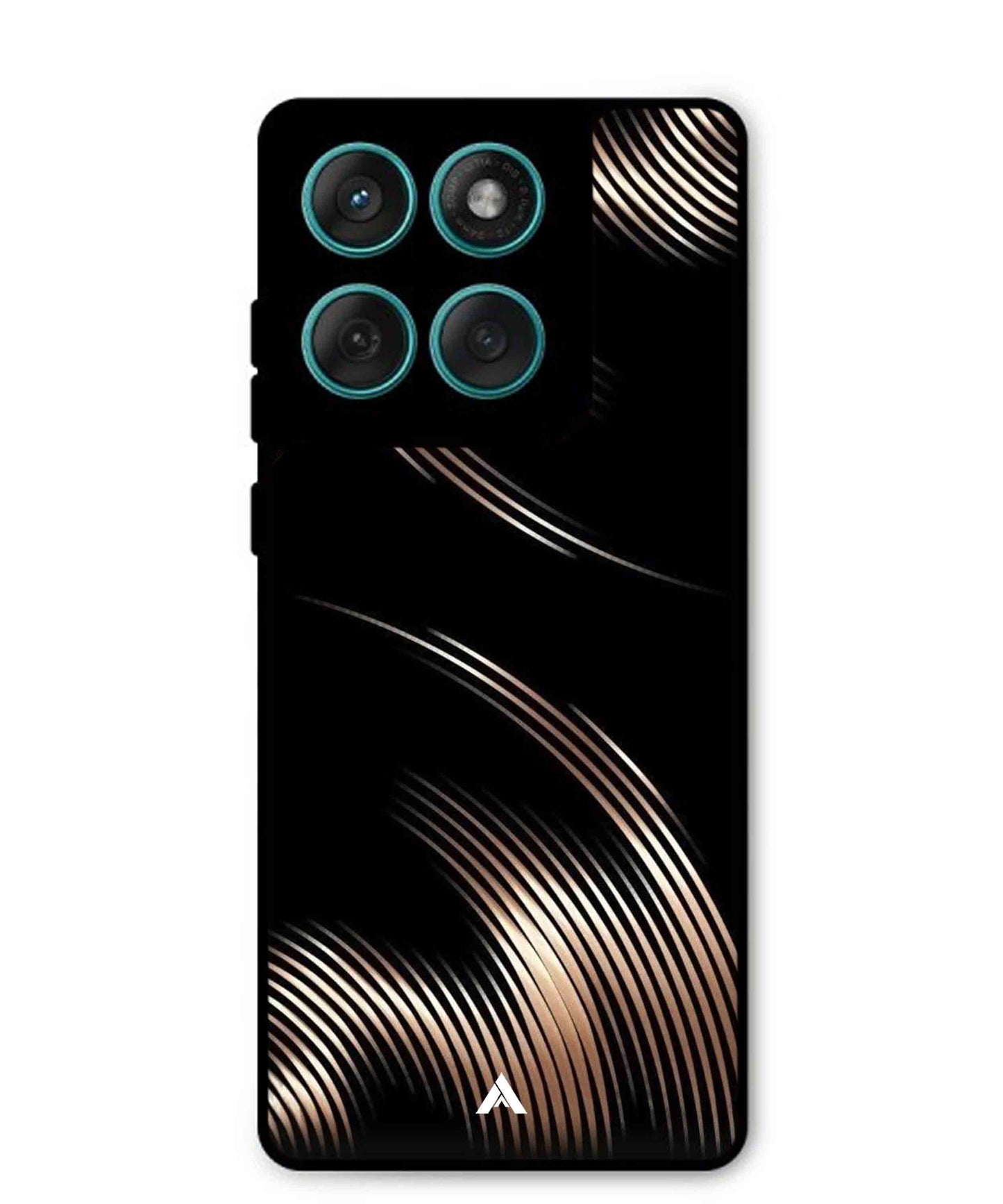 Stripe Pattern 1 Metal Back Cover Phone Case for Moto Edge 60 Fusion