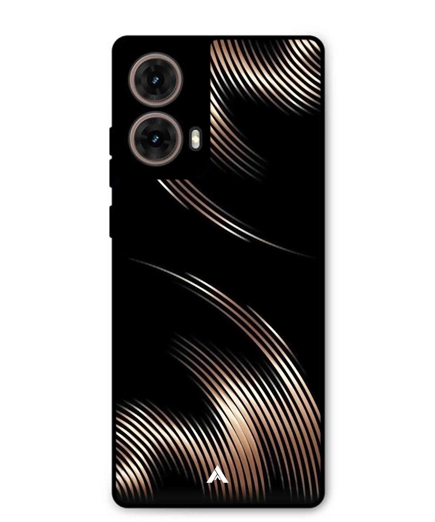 Stripe Pattern 1 Metal Back Cover Phone Case for Moto G85