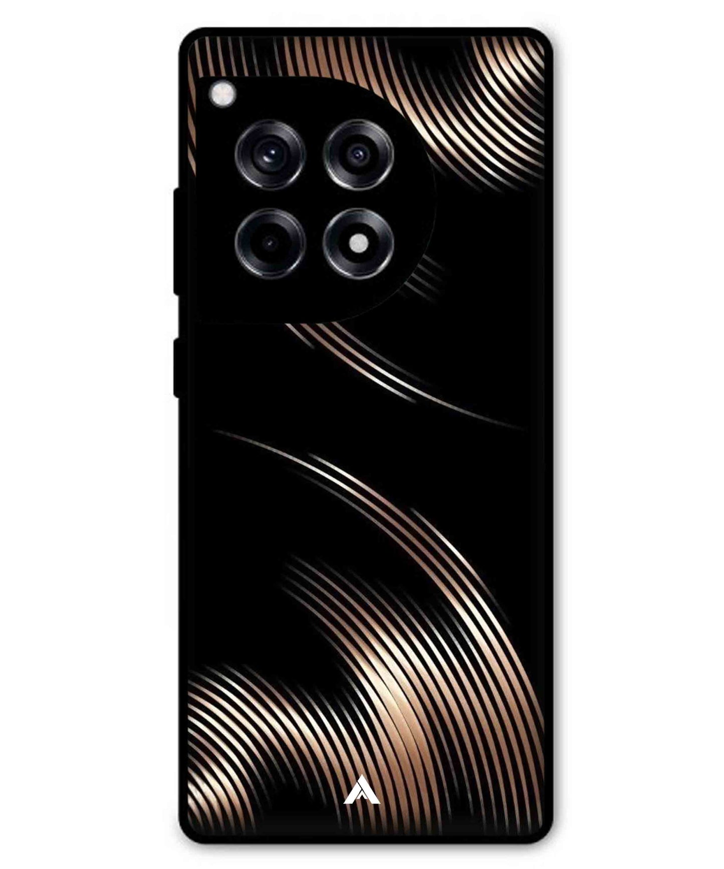 Stripe Pattern 1 Metal Back Cover Phone Case for Oneplus 12R