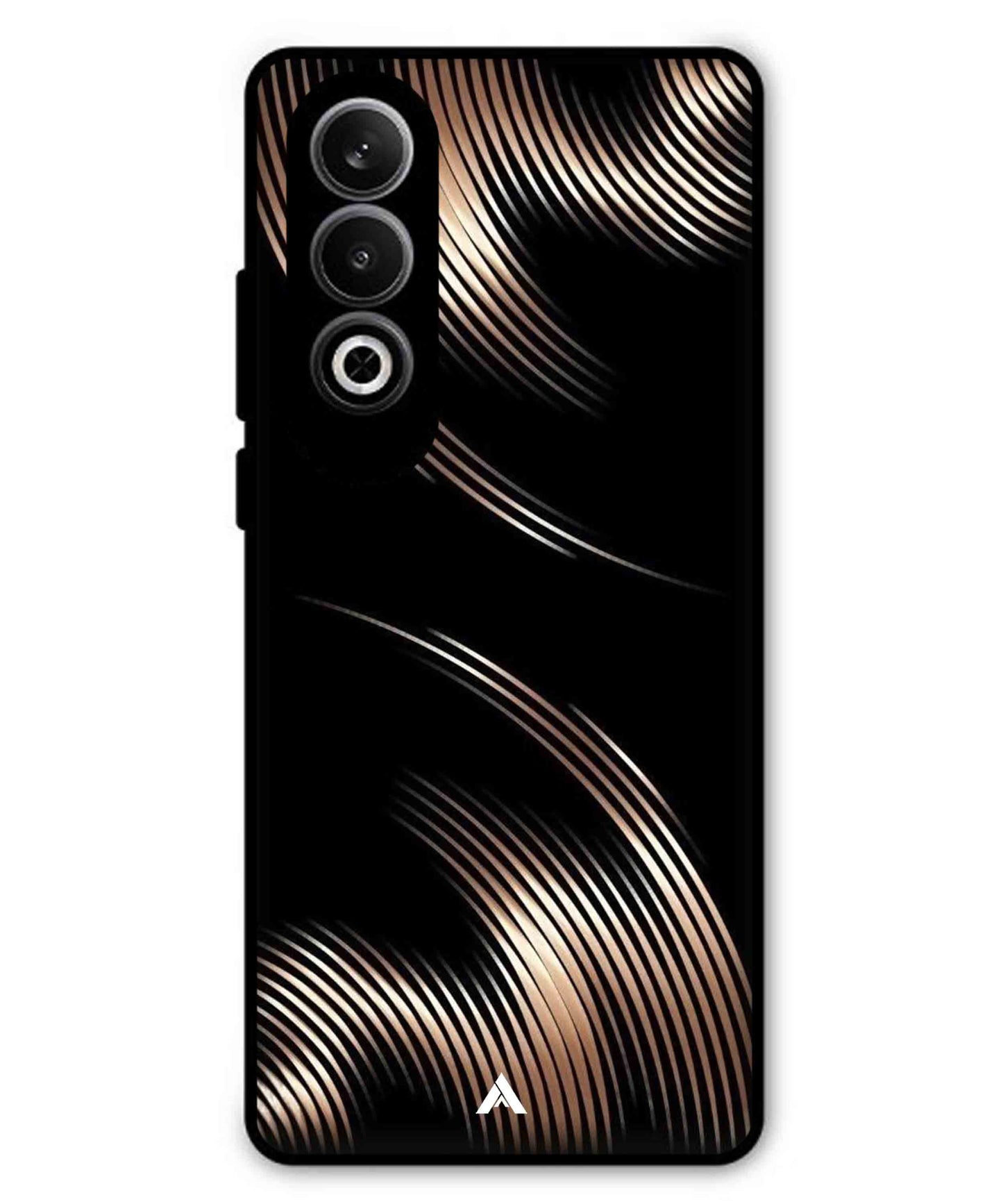 Stripe Pattern 1 Metal Back Cover Phone Case for Oneplus Nord CE 4