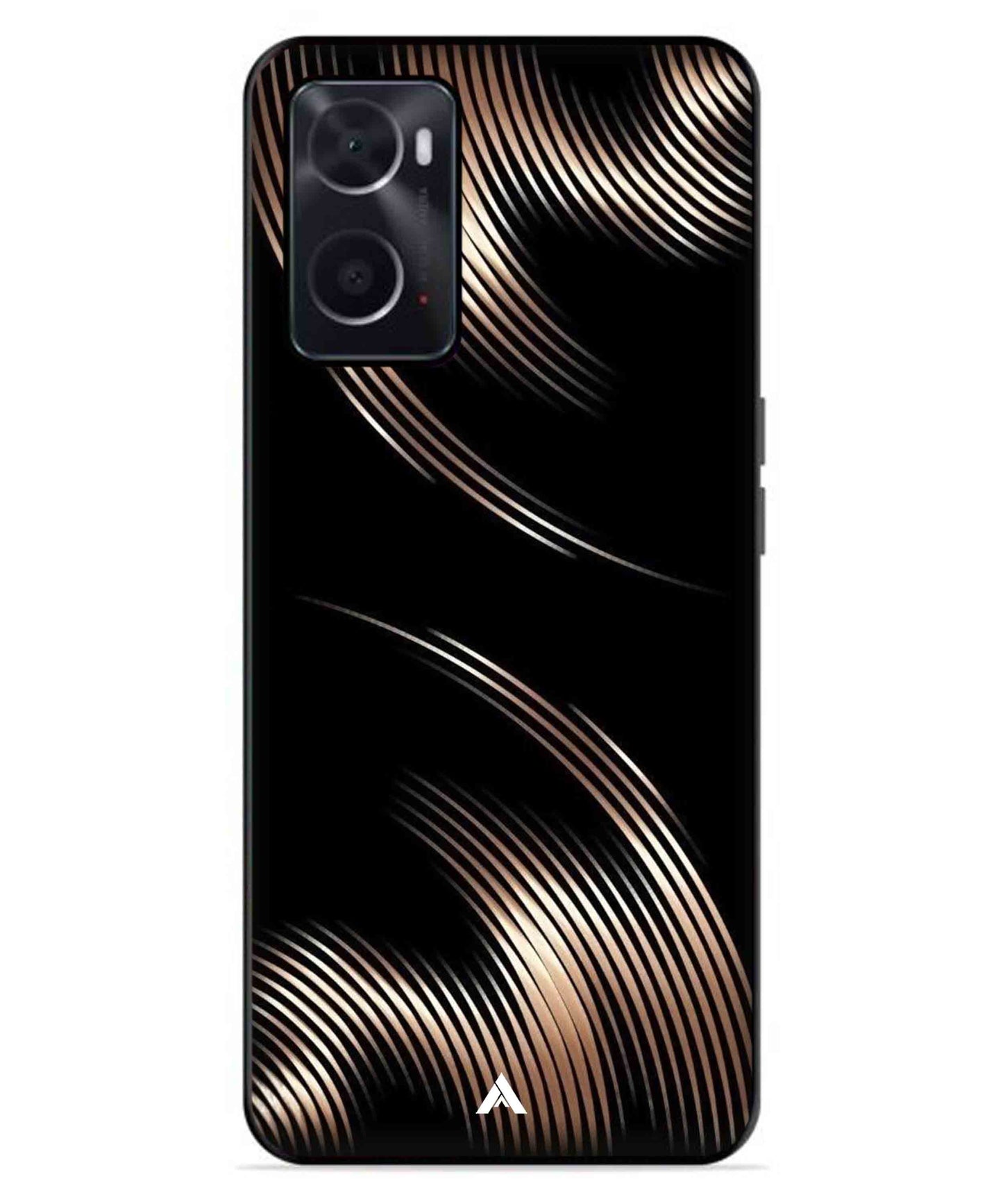 Stripe Pattern 1 Metal Back Cover Phone Case for Oppo A76