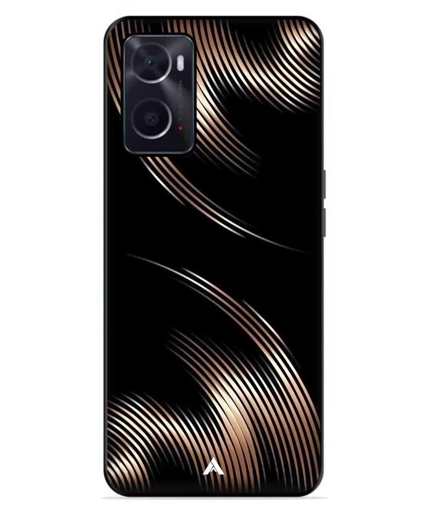 Stripe Pattern 1 Metal Back Cover Phone Case for Oppo A96