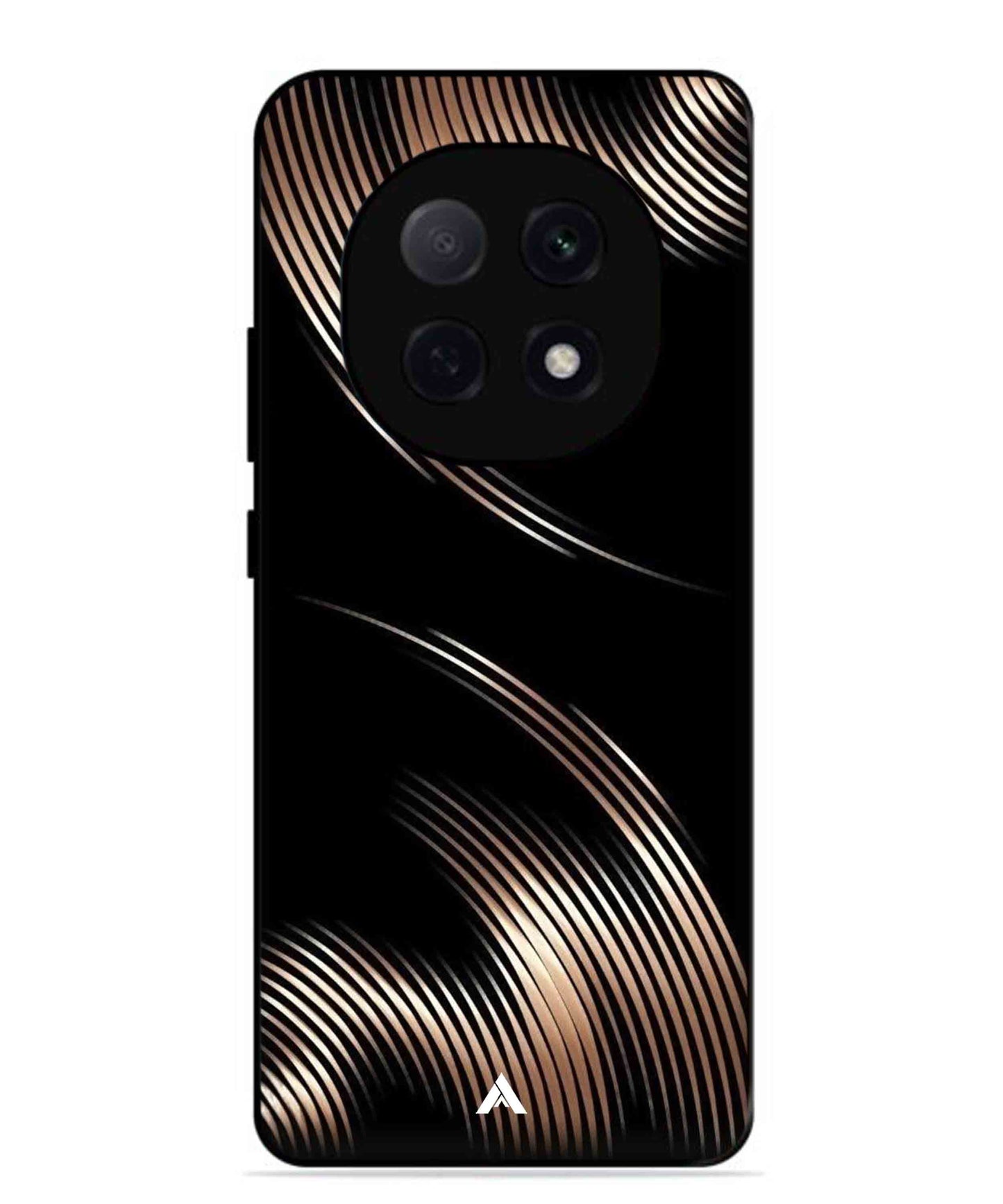Stripe Pattern 1 Metal Back Cover Phone Case for Oppo F29 Pro