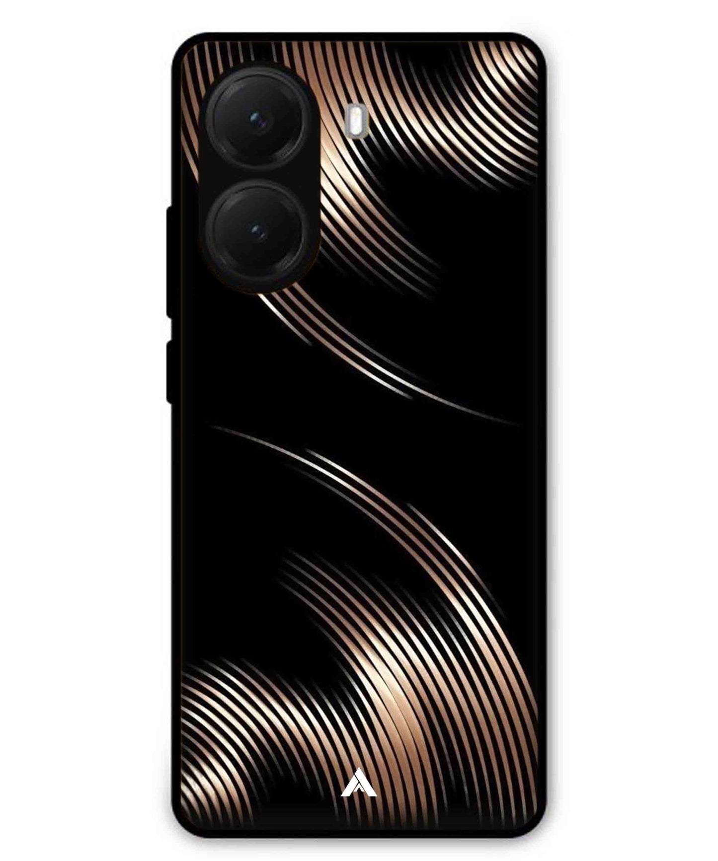 Stripe Pattern 1 Metal Back Cover Phone Case for Poco X7 Pro