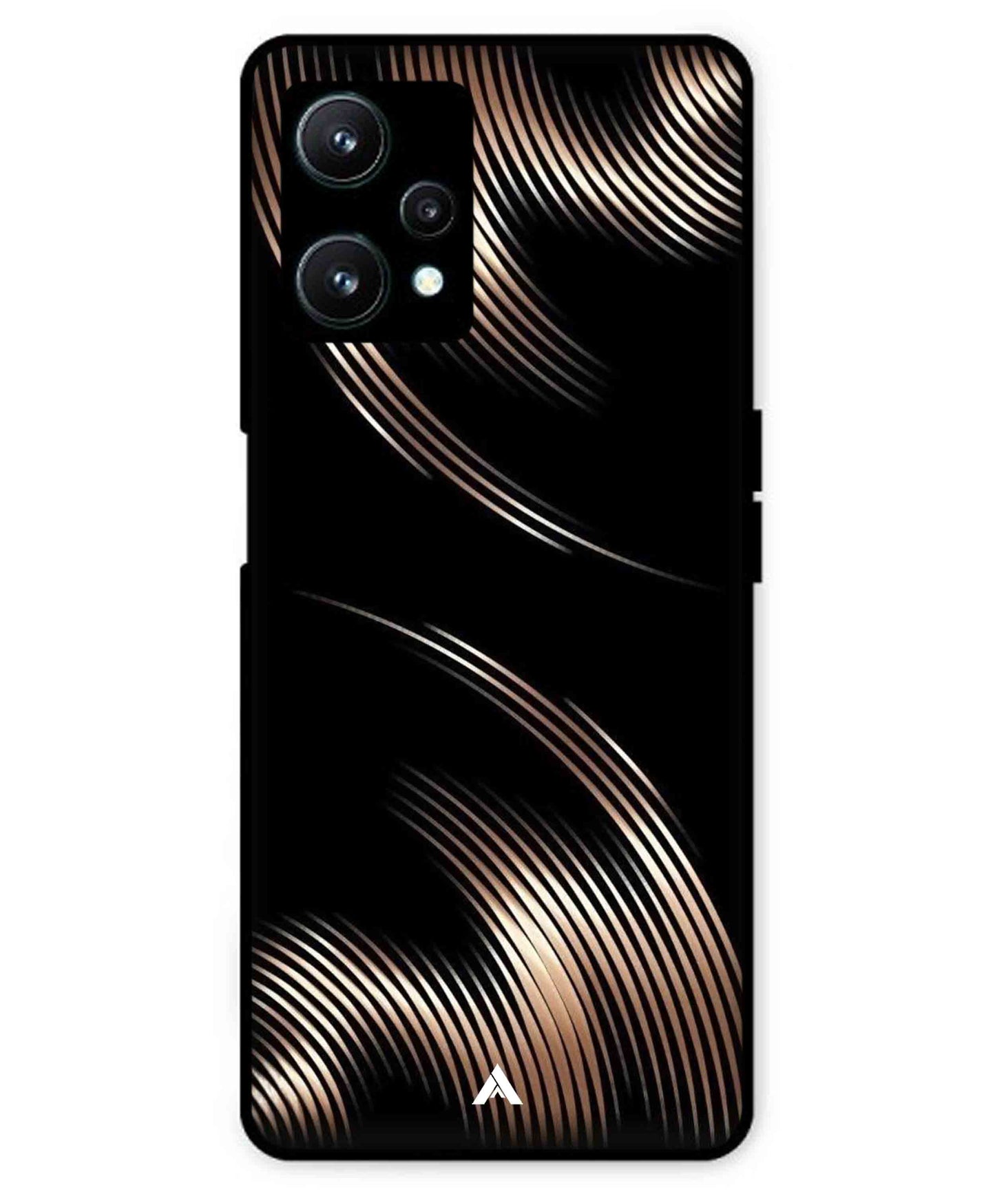 Stripe Pattern 1 Metal Back Cover Phone Case for Realme 9 SE