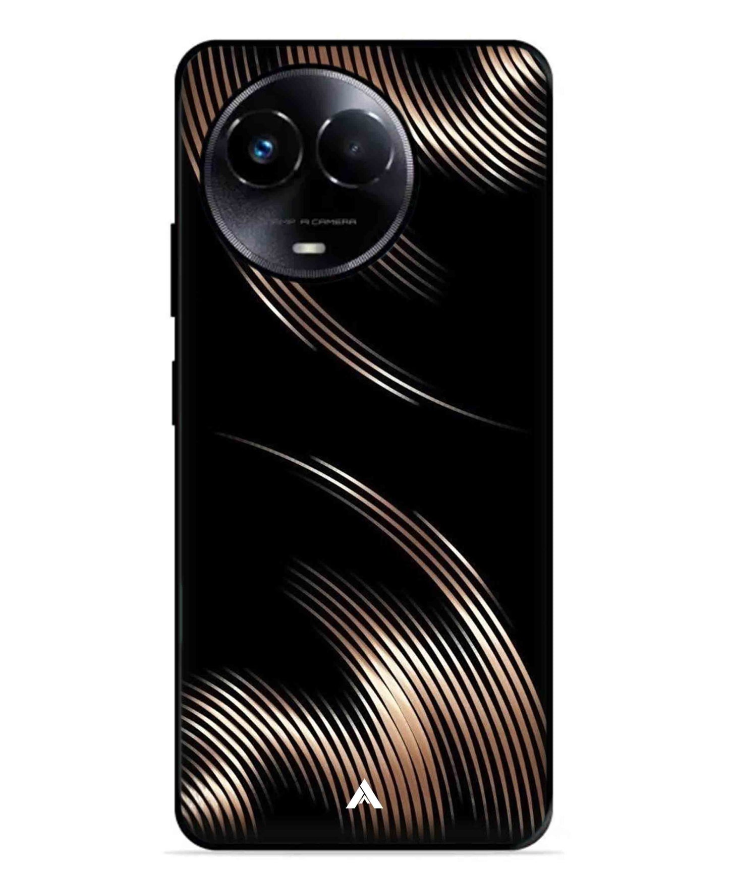 Stripe Pattern 1 Metal Back Cover Phone Case for Realme Narzo 60X 536e34b3-4829-4f90-a3d3-e5f2b777ffd6