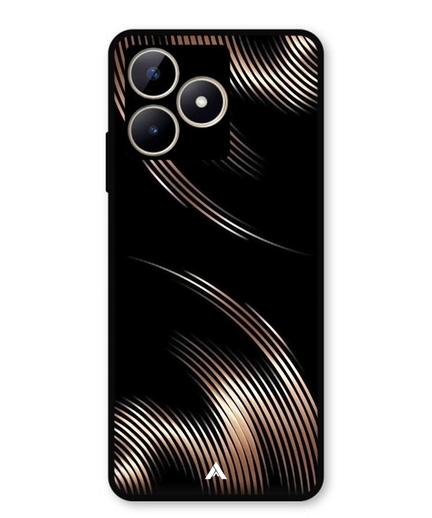 Stripe Pattern 1 Metal Back Cover Phone Case for Realme Narzo N53