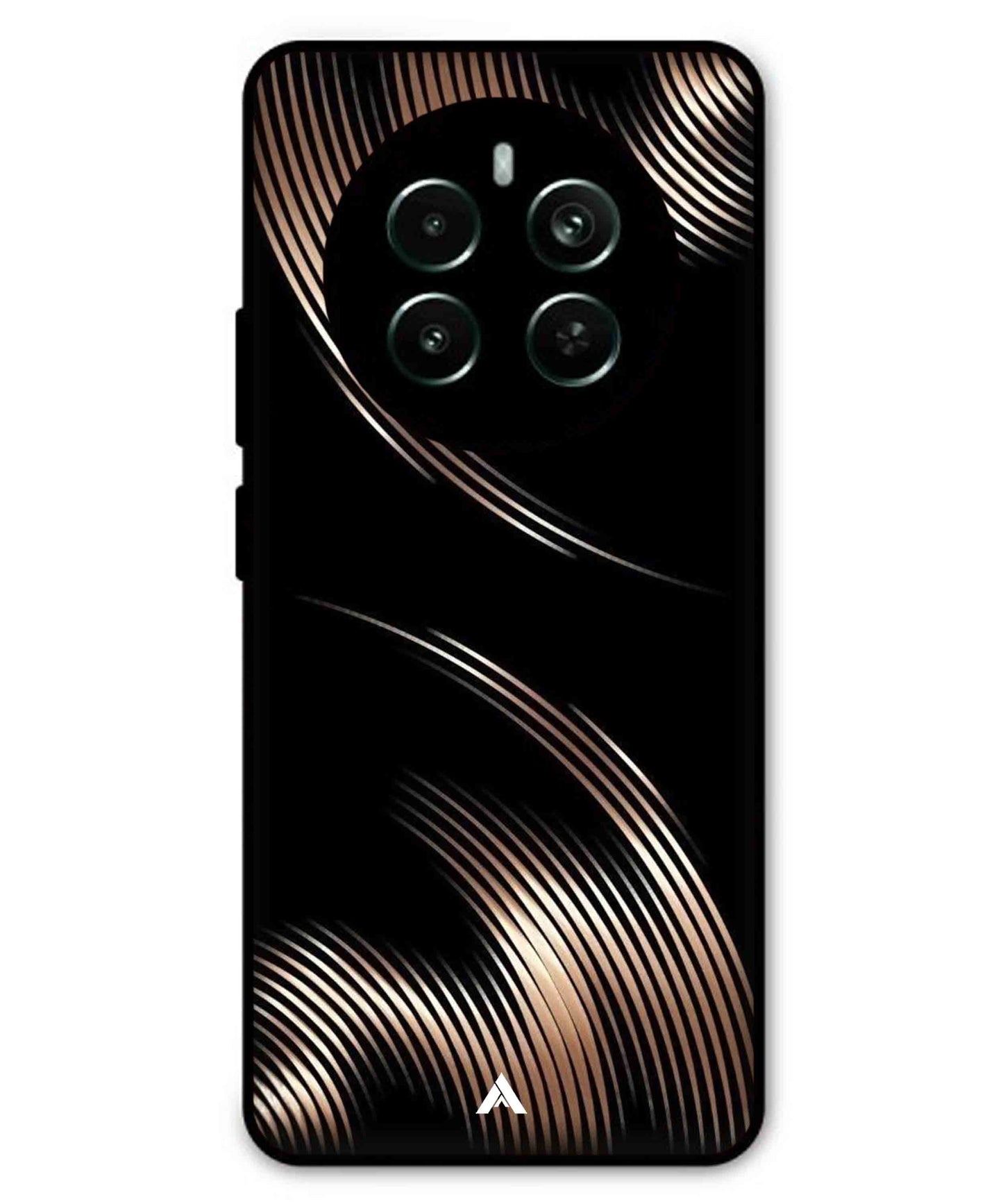 Stripe Pattern 1 Metal Back Cover Phone Case for Realme P1 Pro