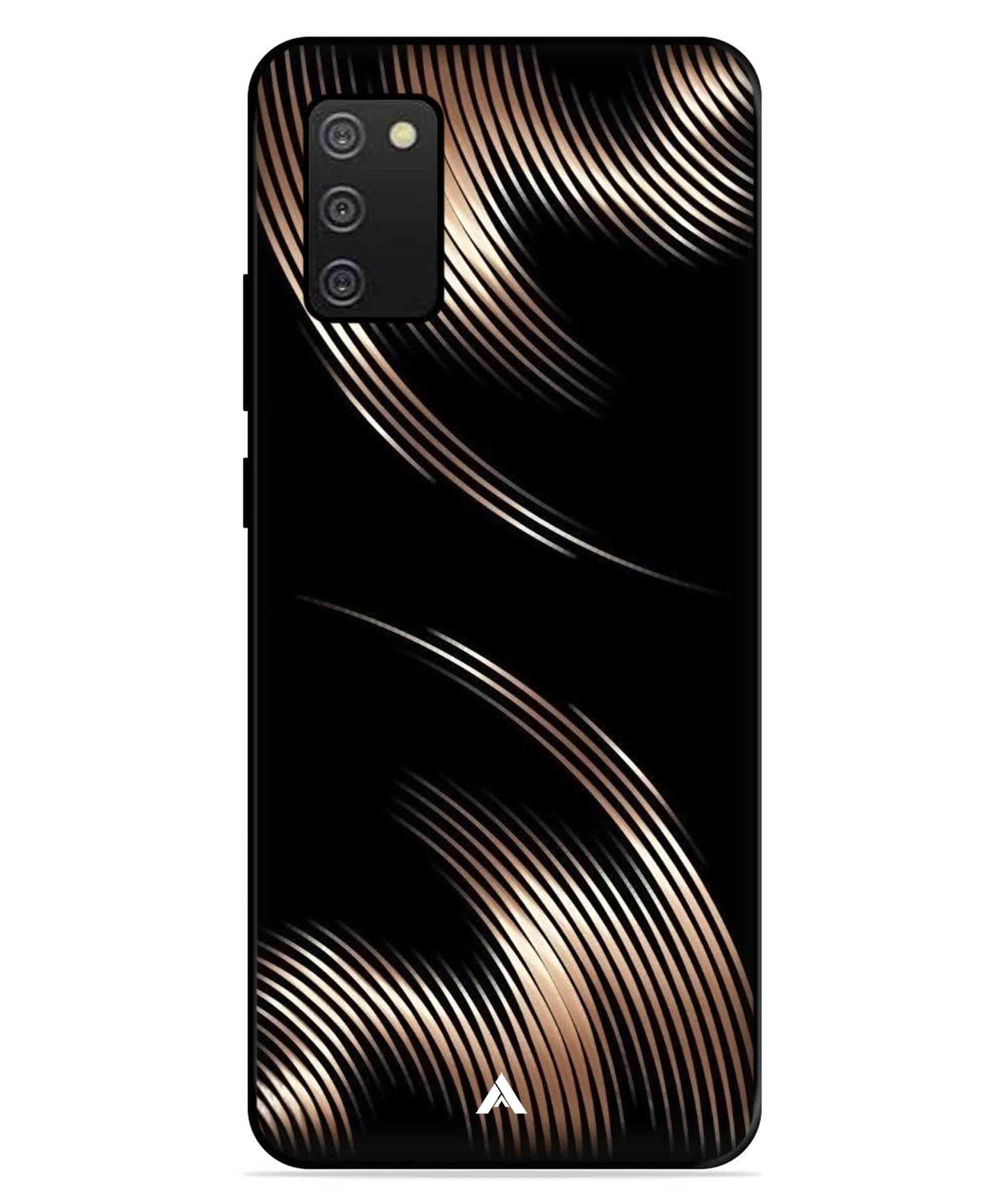 Stripe Pattern 1 Metal Back Cover Phone Case for Samsung Galaxy A03s