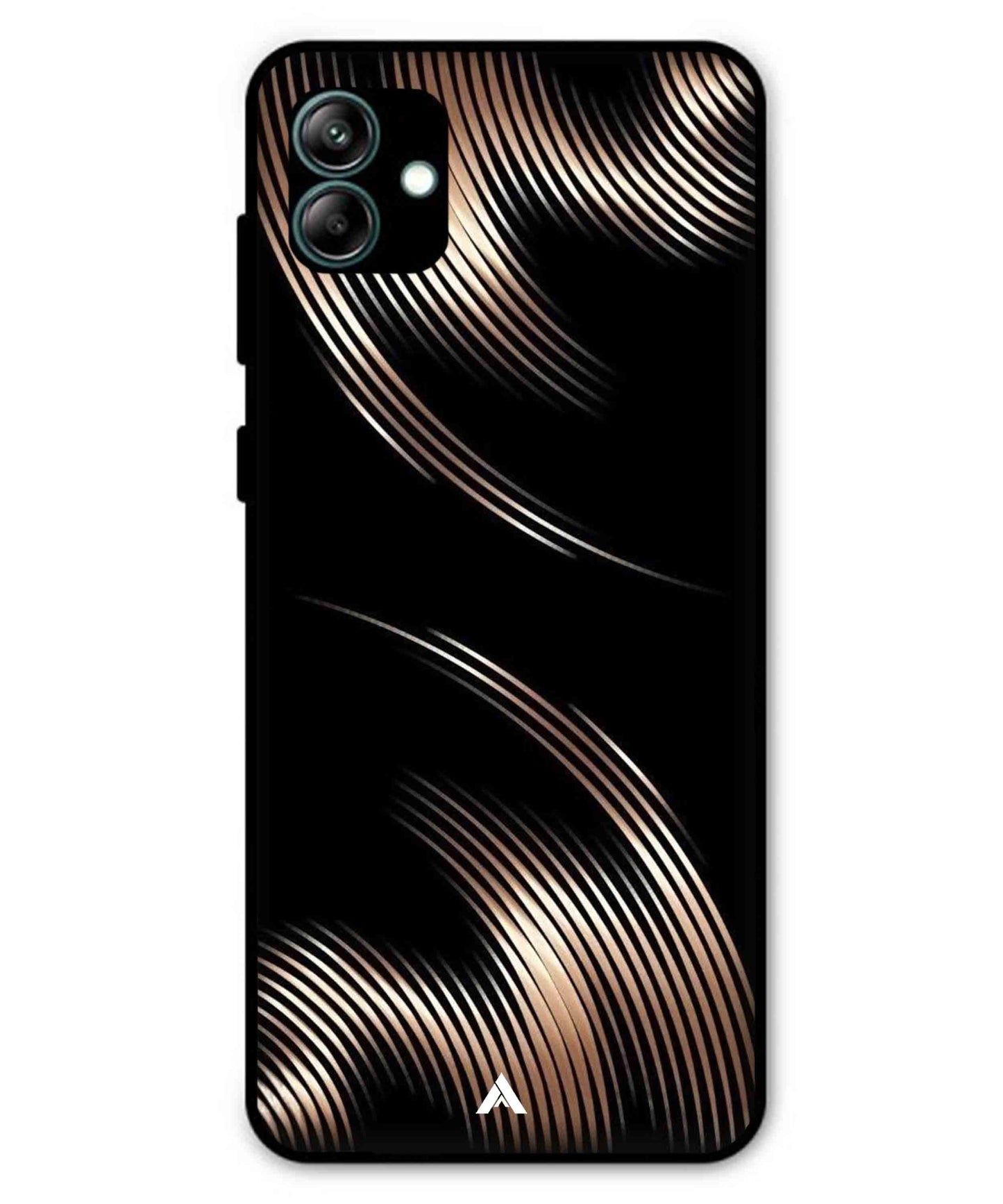 Stripe Pattern 1 Metal Back Cover Phone Case for Samsung Galaxy A04