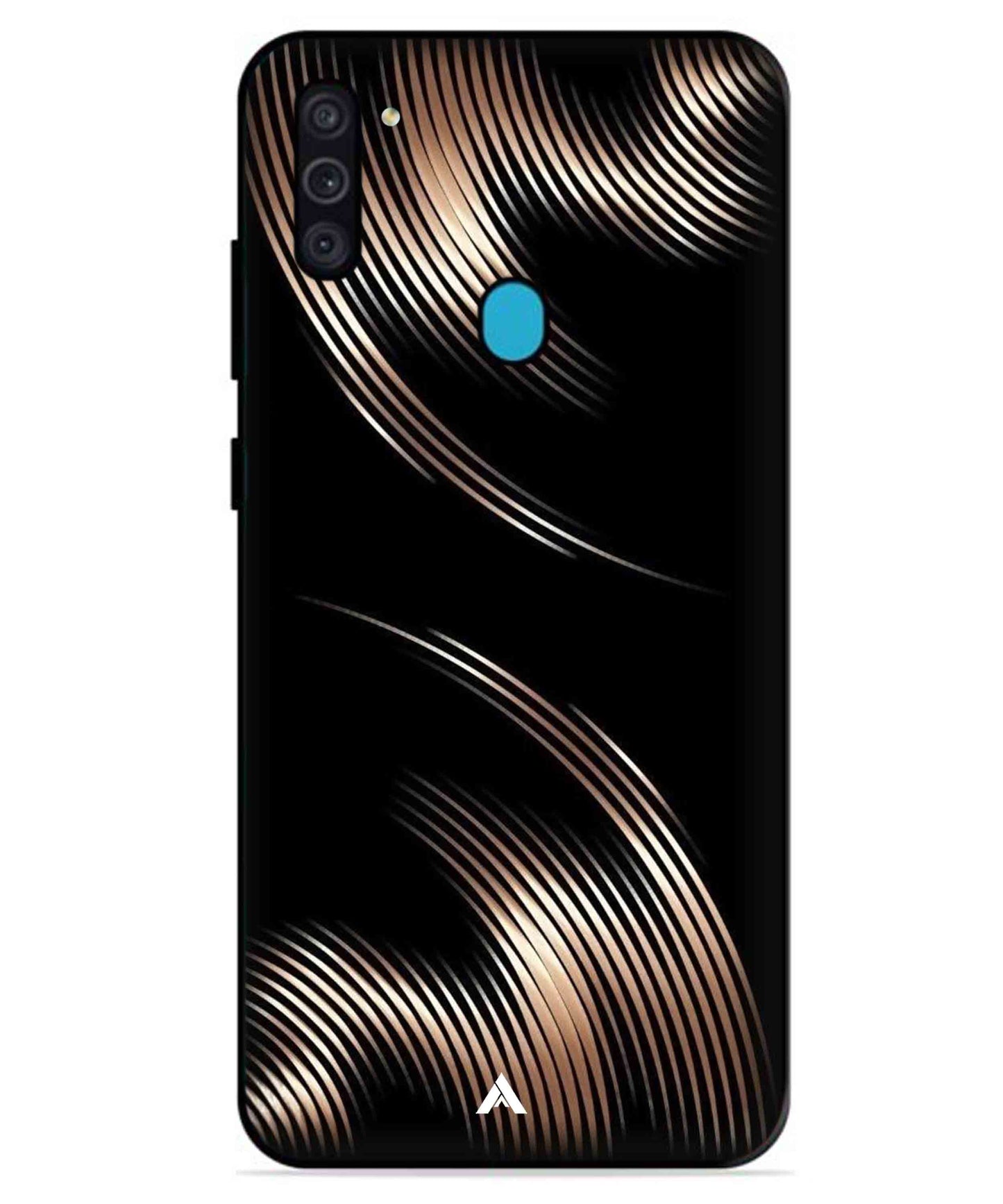 Stripe Pattern 1 Metal Back Cover Phone Case for Samsung Galaxy A11
