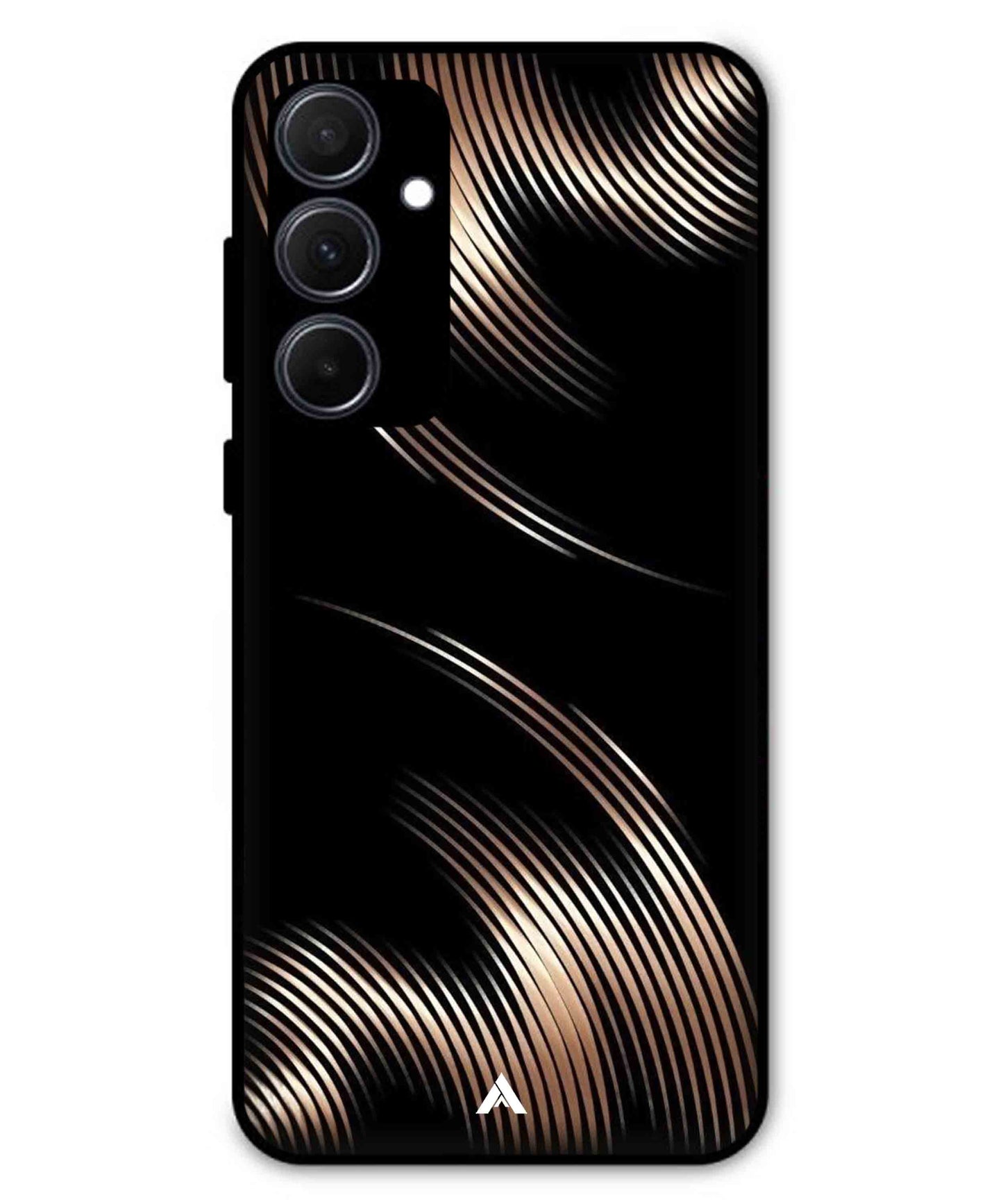 Stripe Pattern 1 Metal Back Cover Phone Case for Samsung Galaxy A35