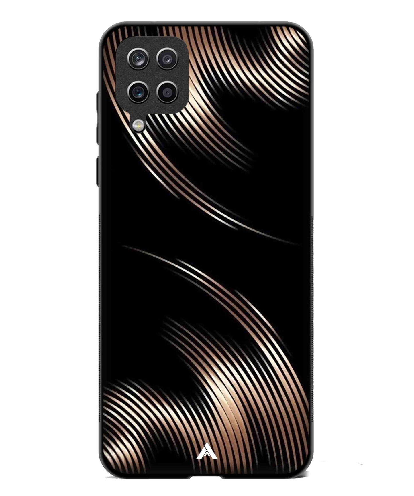 Stripe Pattern 1 Metal Back Cover Phone Case for Samsung Galaxy A42