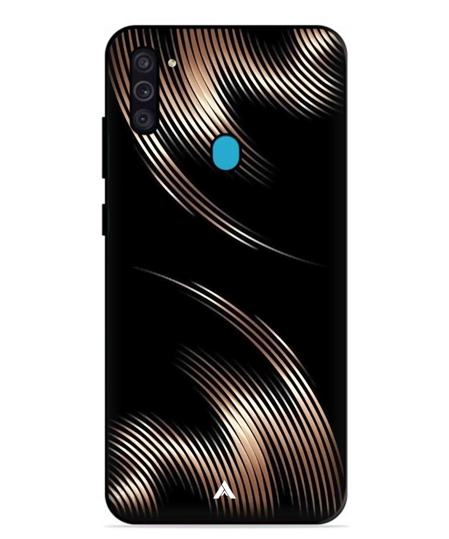 Stripe Pattern 1 Metal Back Cover Phone Case for Samsung Galaxy F11