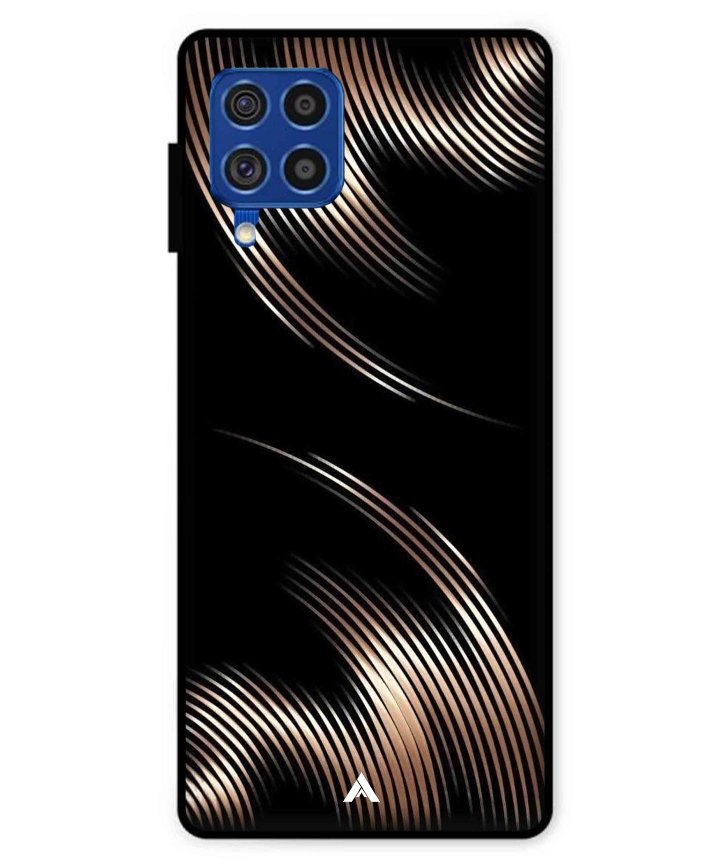 Stripe Pattern 1 Metal Back Cover Phone Case for Samsung Galaxy F62