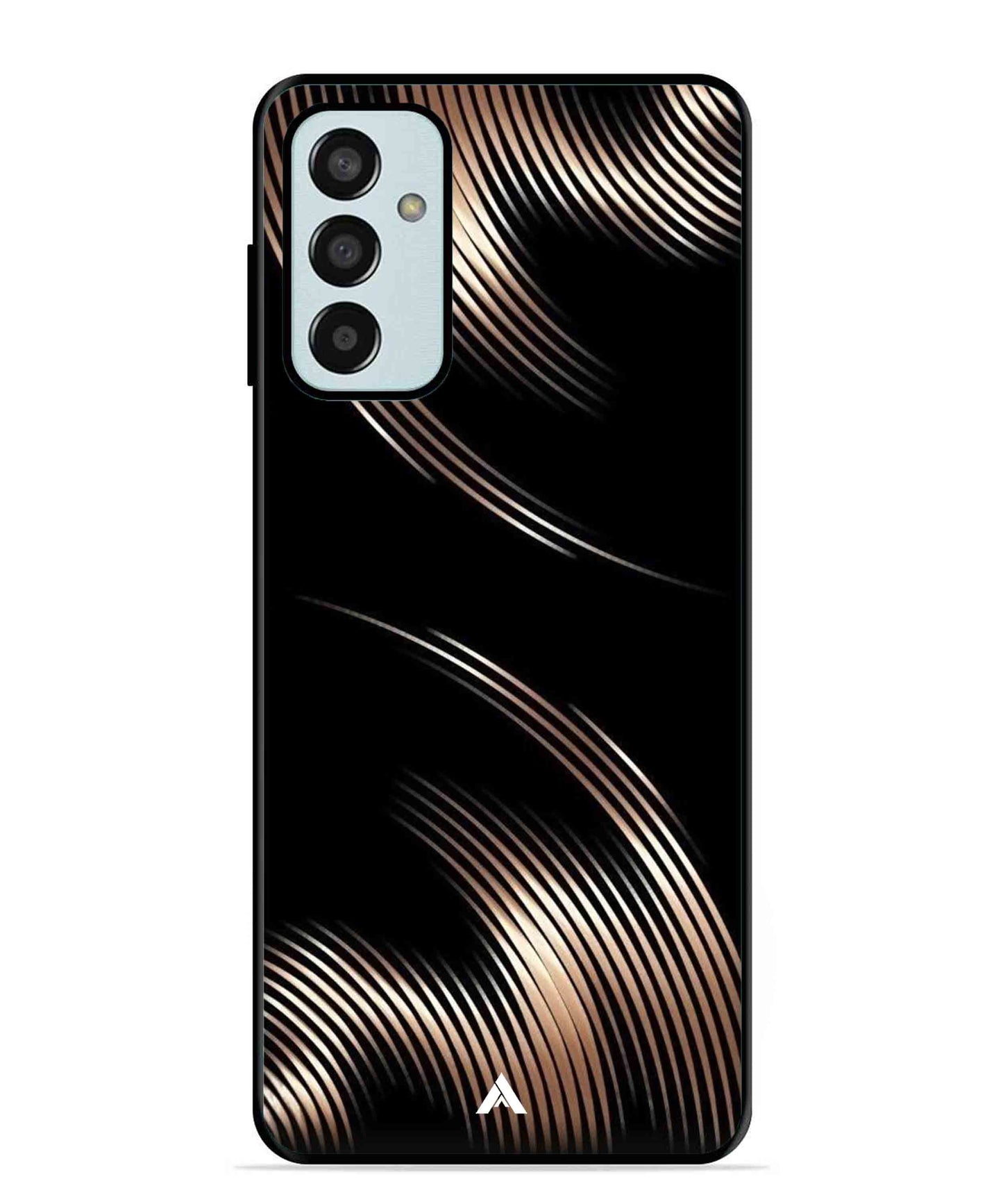 Stripe Pattern 1 Metal Back Cover Phone Case for Samsung Galaxy M13 4G