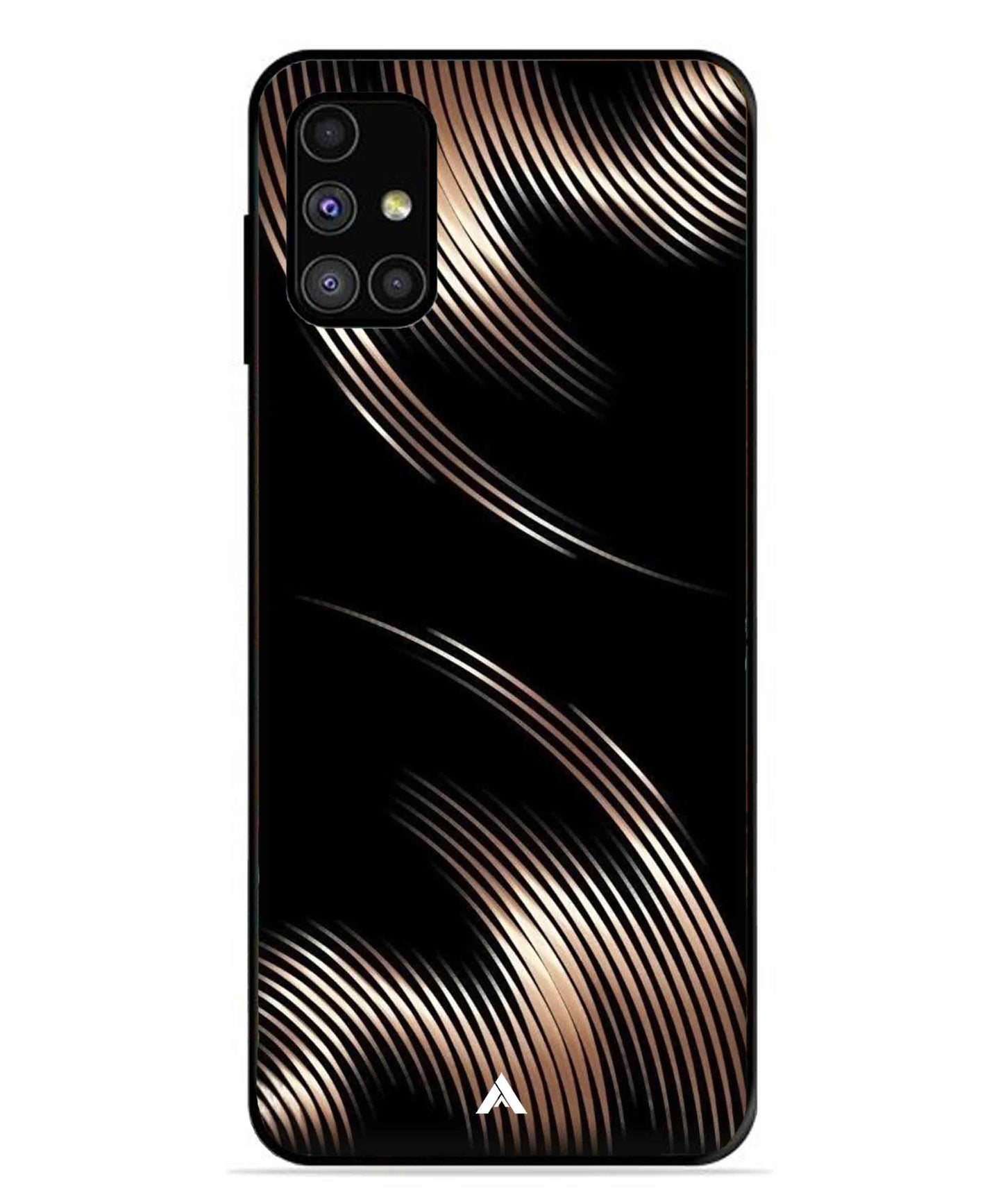 Stripe Pattern 1 Metal Back Cover Phone Case for Samsung Galaxy M31s