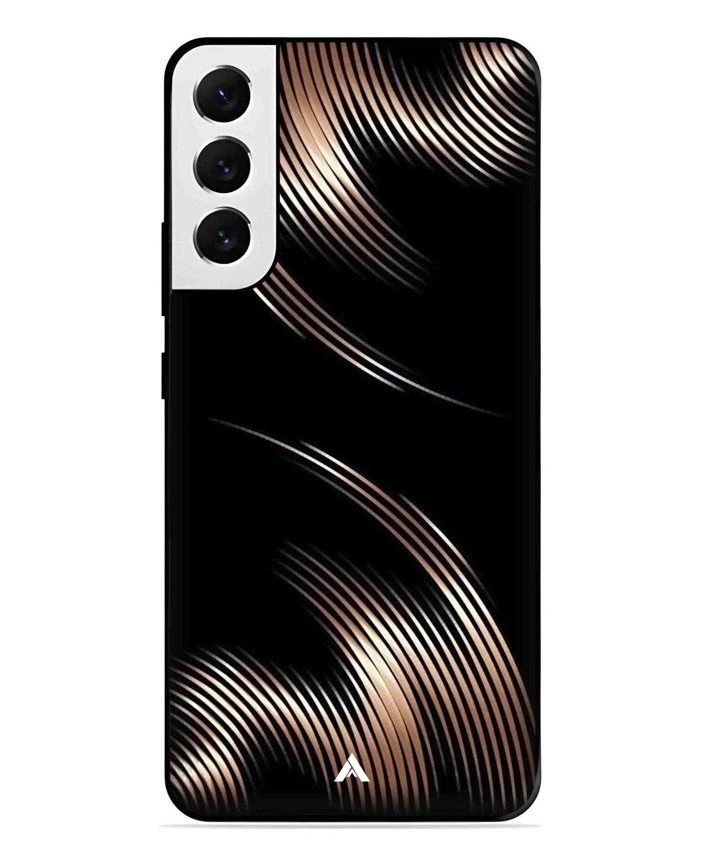 Stripe Pattern 1 Metal Back Cover Phone Case for Samsung Galaxy S22
