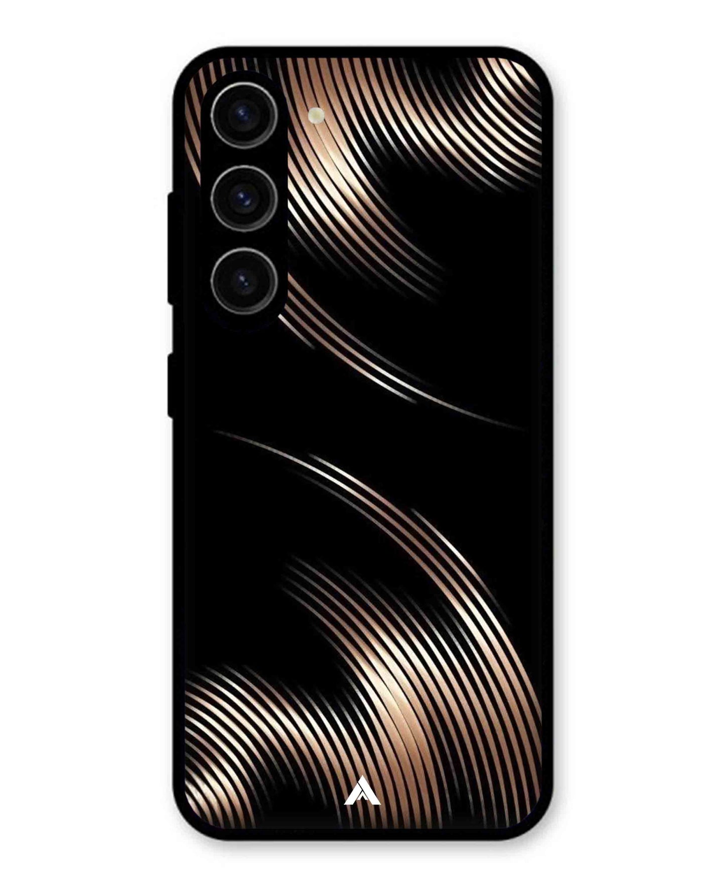 Stripe Pattern 1 Metal Back Cover Phone Case for Samsung Galaxy S23