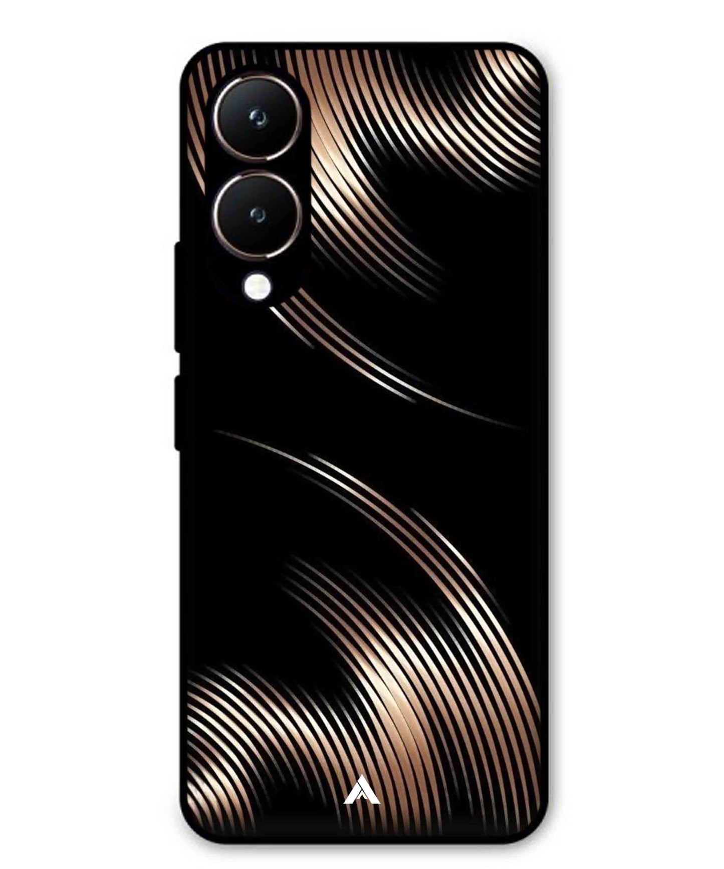 Stripe Pattern 1 Metal Back Cover Phone Case for Vivo Y28