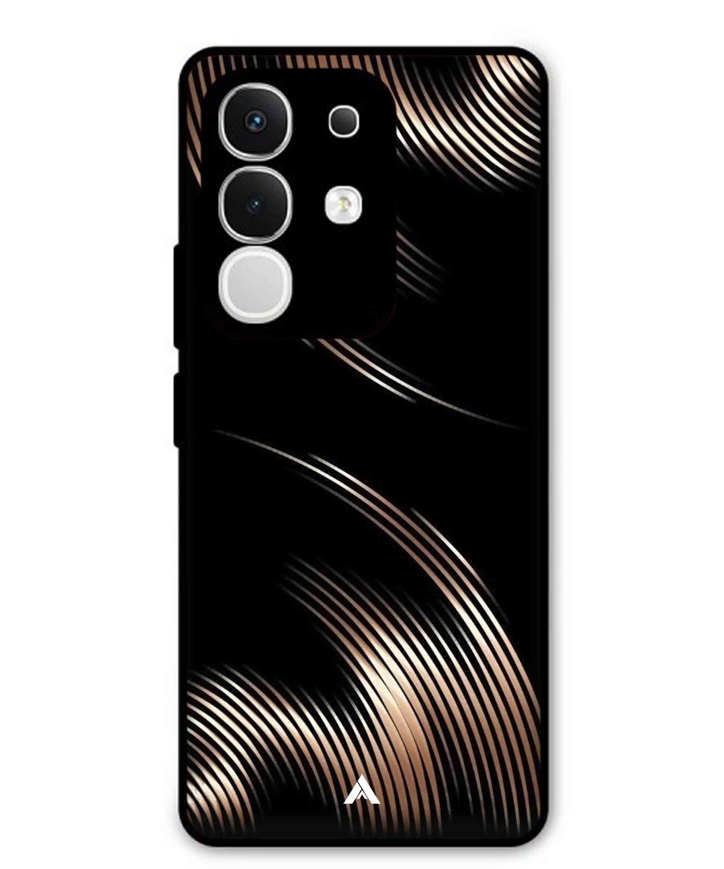Stripe Pattern 1 Metal Back Cover Phone Case for Vivo Y29 4G