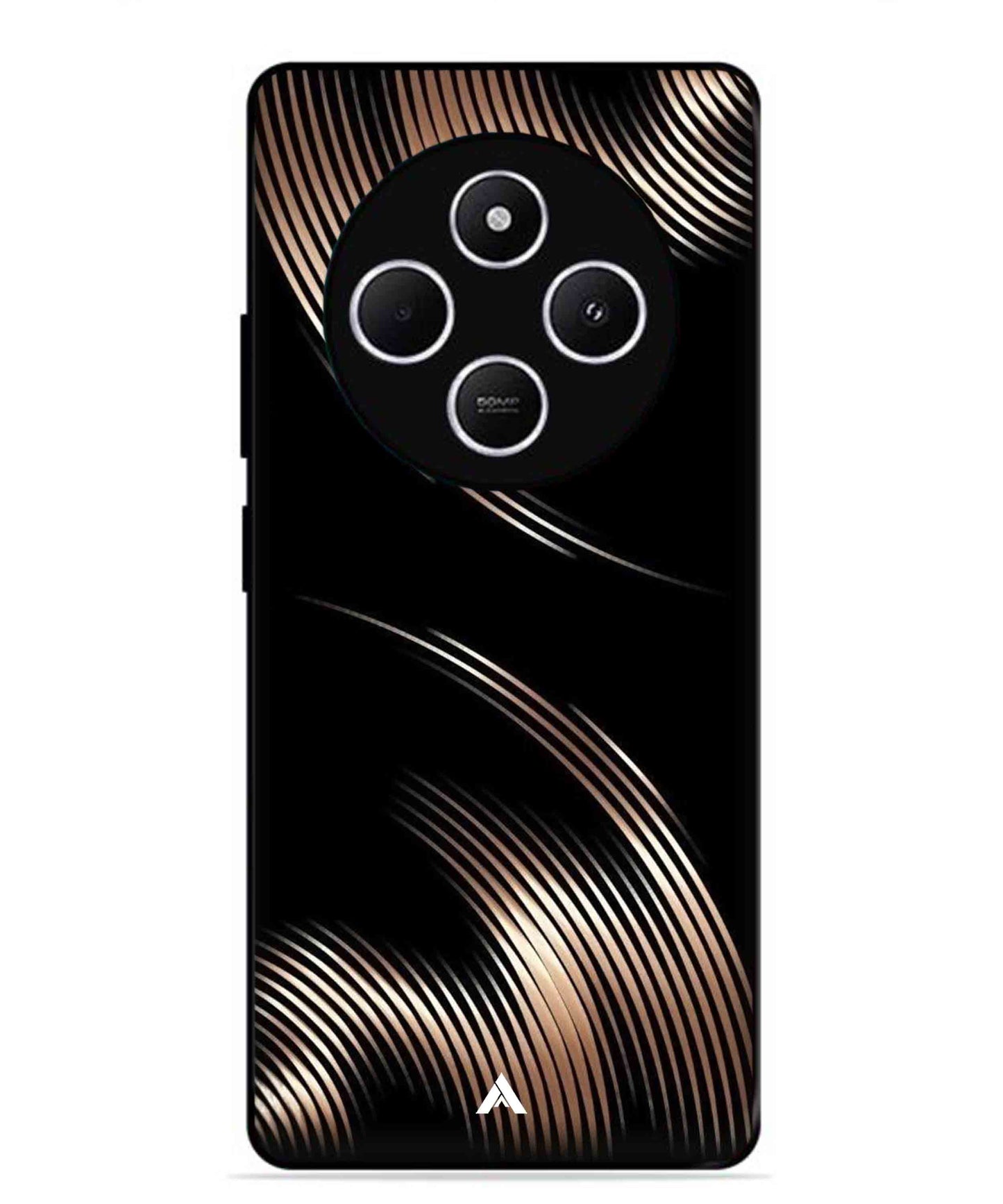 Stripe Pattern 1 Metal Back Cover Phone Case for Xiaomi Redmi A4