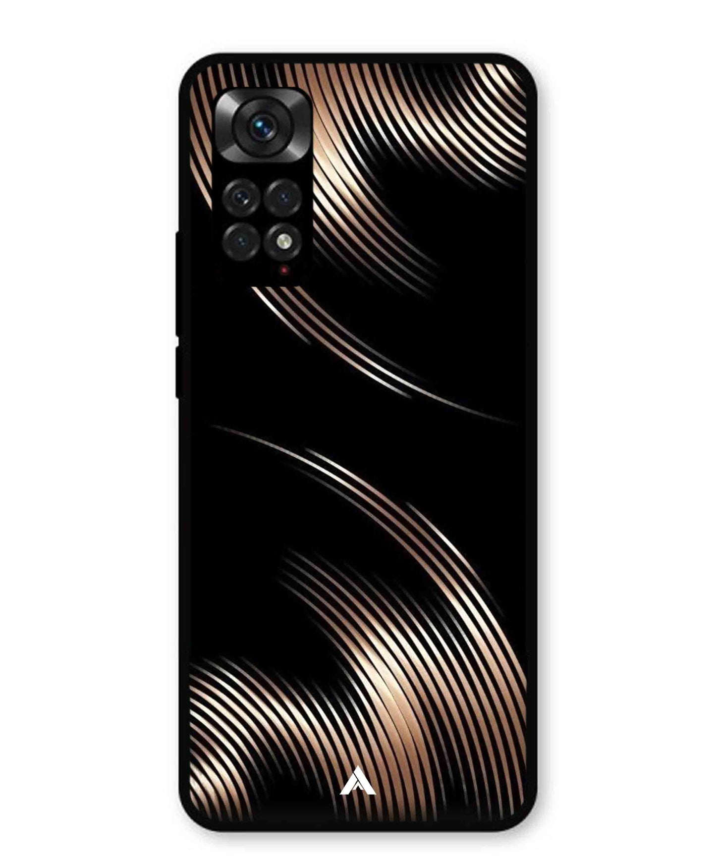 Stripe Pattern 1 Metal Back Cover Phone Case for Xiaomi Redmi Note 11s