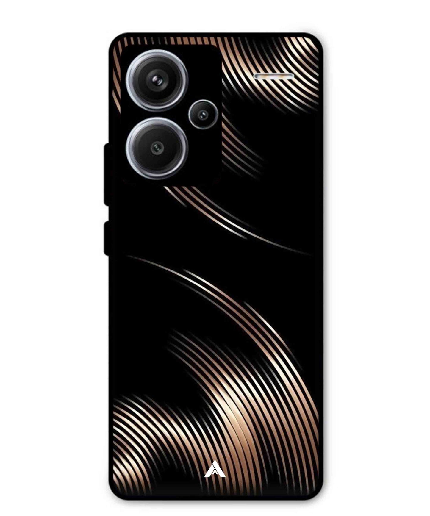 Stripe Pattern 1 Metal Back Cover Phone Case for Xiaomi Redmi Note 13 Pro Plus