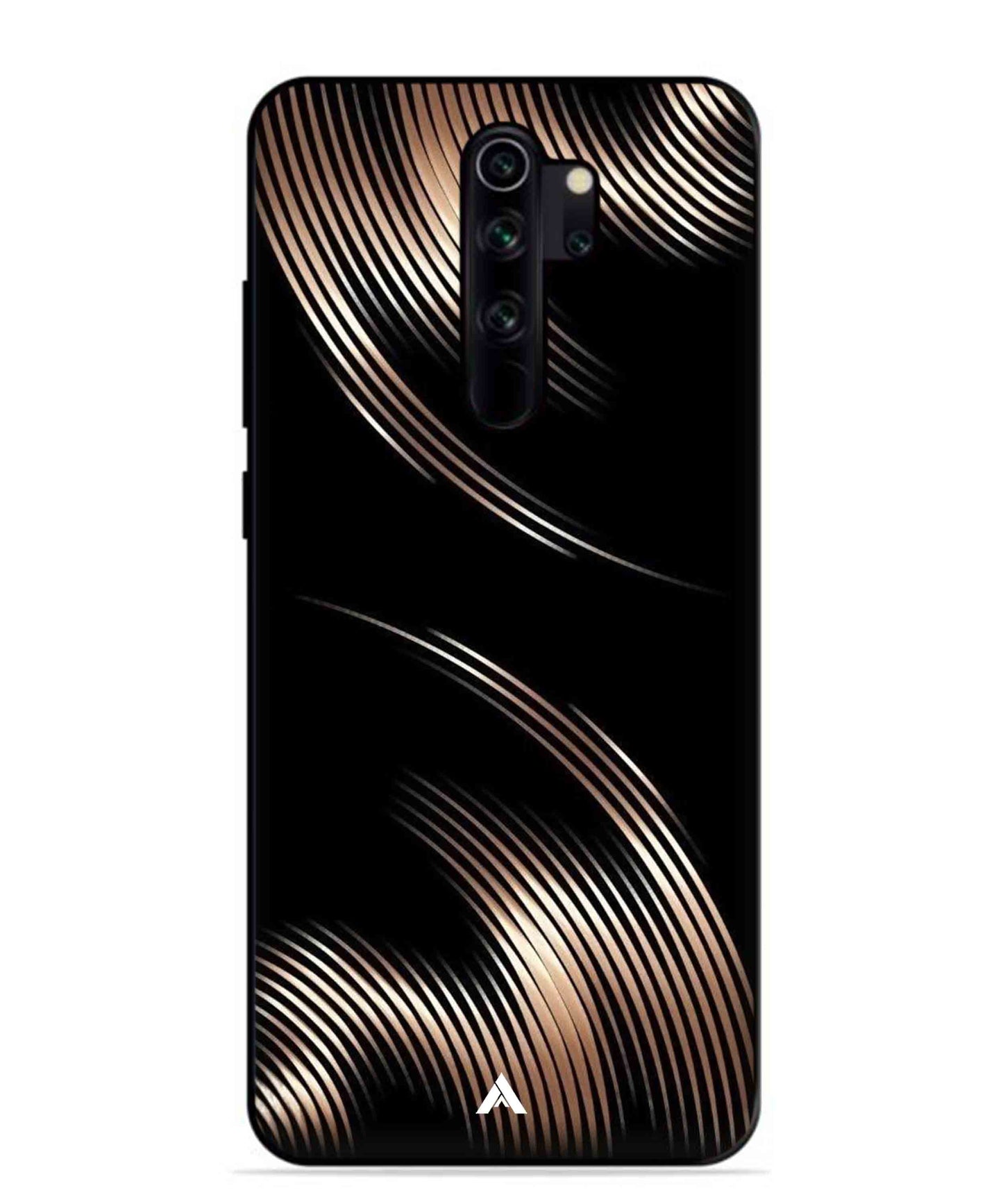 Stripe Pattern 1 Metal Back Cover Phone Case for Xiaomi Redmi Note 8 Pro