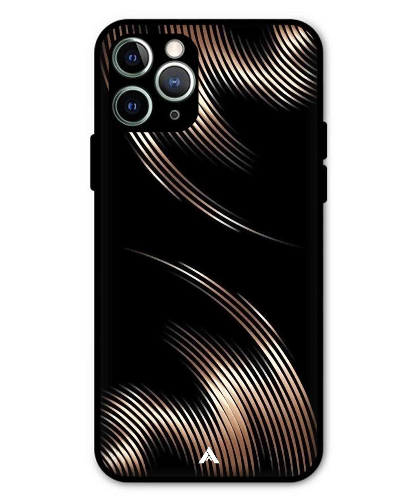 Stripe Pattern 1 Metal Back Cover Phone Case for iPhone 11 Pro Max