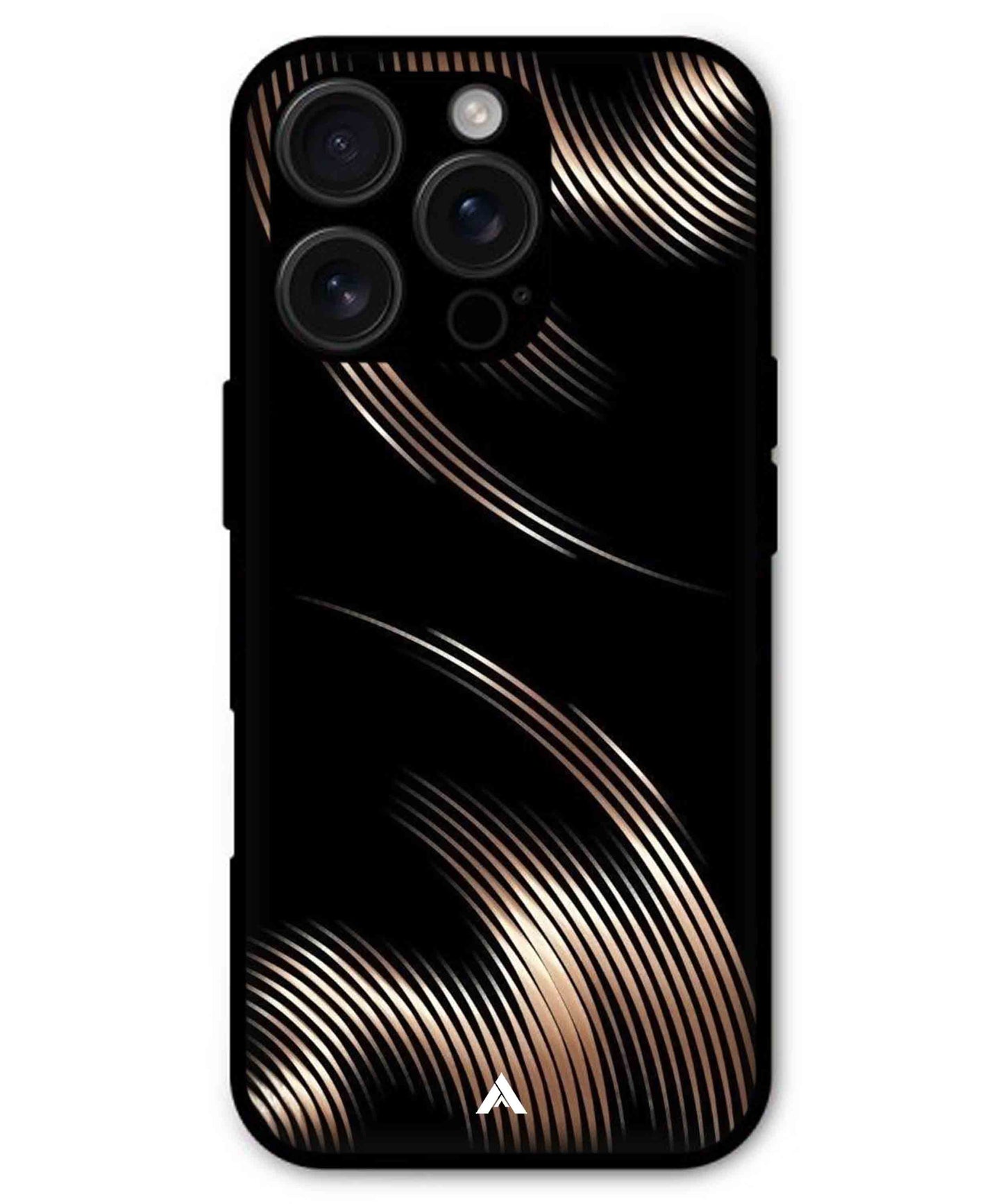 Stripe Pattern 1 Metal Back Cover Phone Case for iPhone 16 ProMax