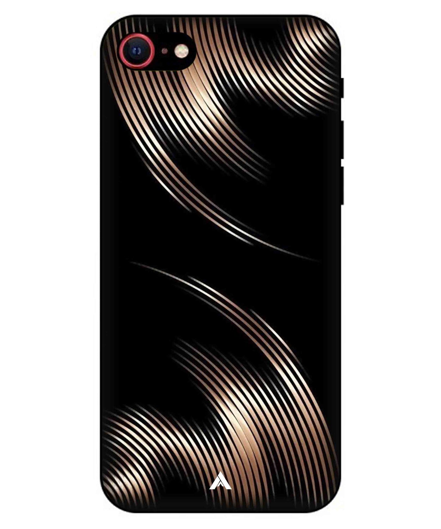 Stripe Pattern 1 Metal Back Cover Phone Case for iPhone 8