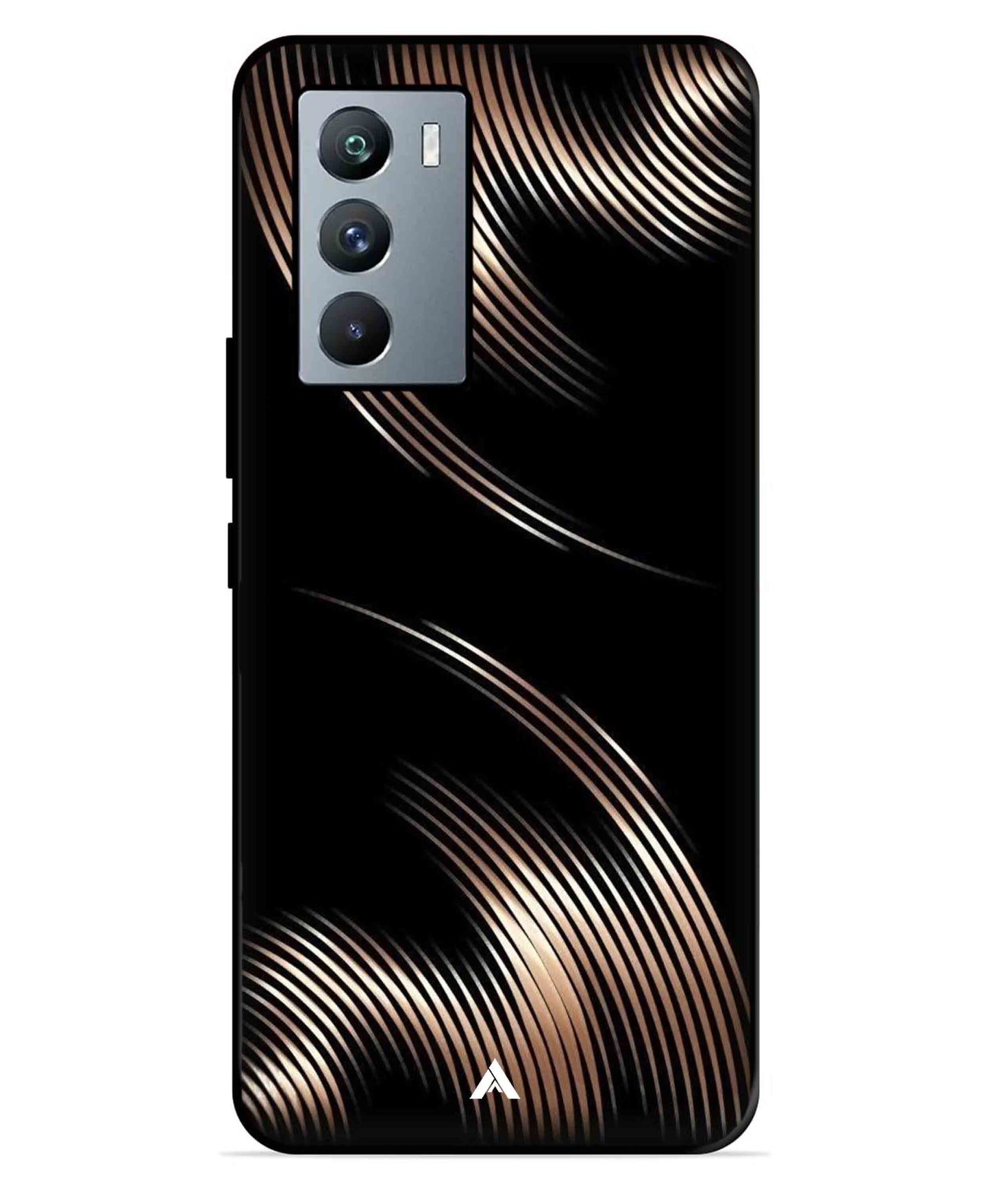 Stripe Pattern 1 Metal Back Cover Phone Case for iQOO Neo 5s