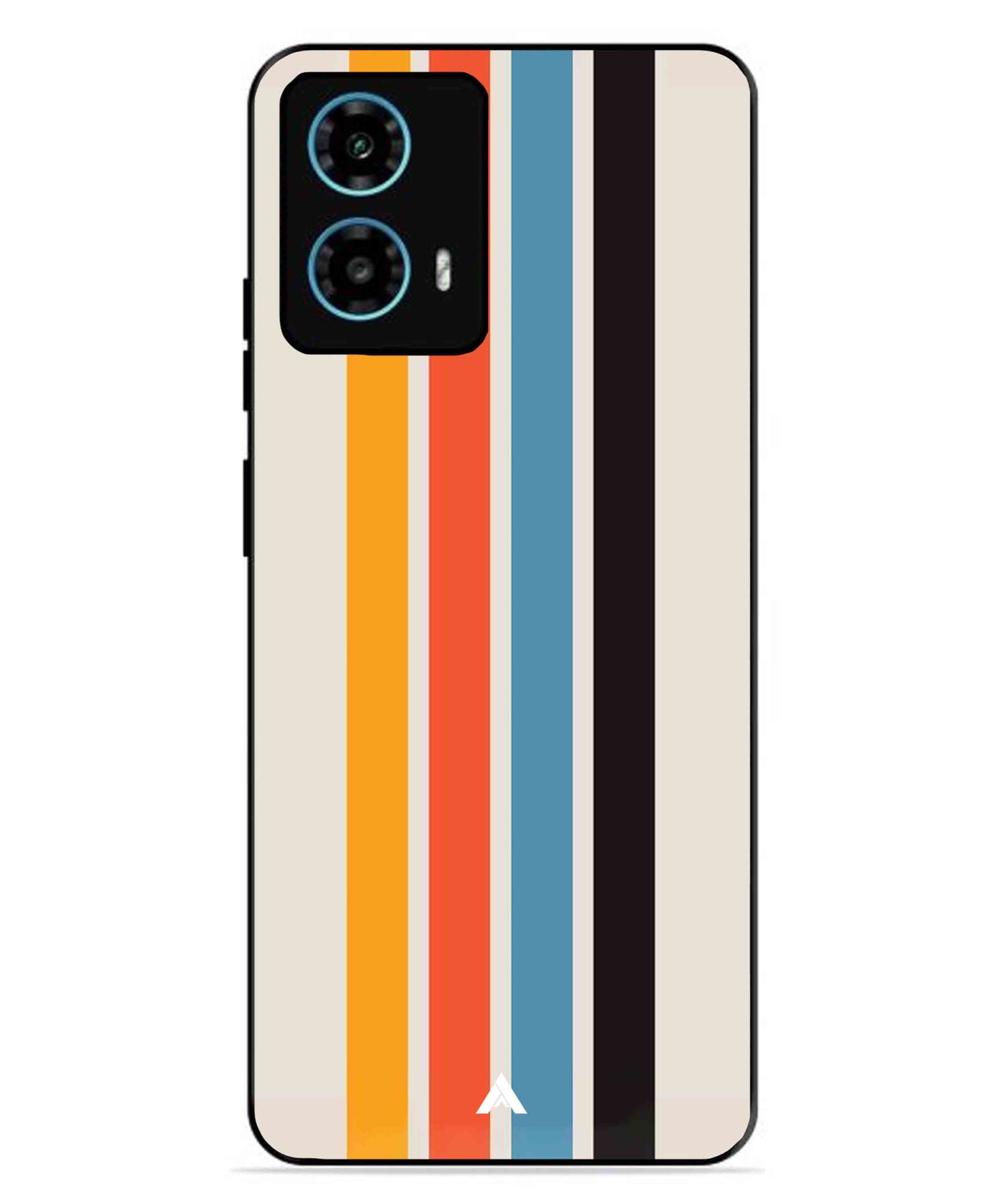 Stripe Pattern 2 Metal Back Cover Phone Case for Moto G34