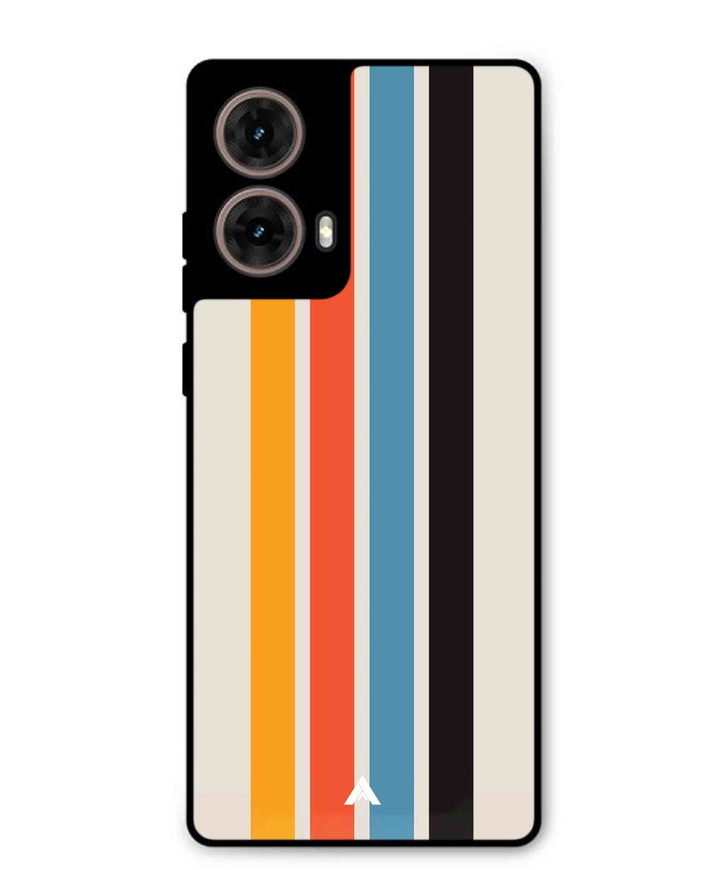 Stripe Pattern 2 Metal Back Cover Phone Case for Moto G85