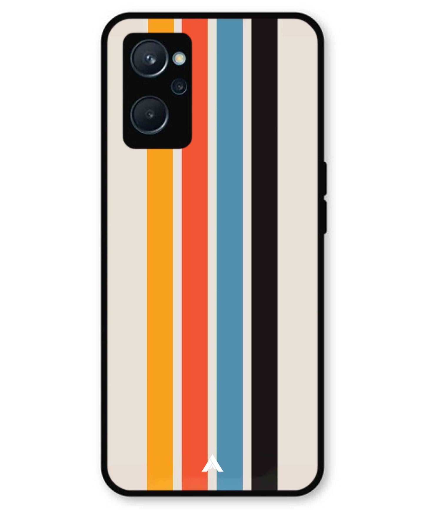 Stripe Pattern 2 Metal Back Cover Phone Case for Realme 10