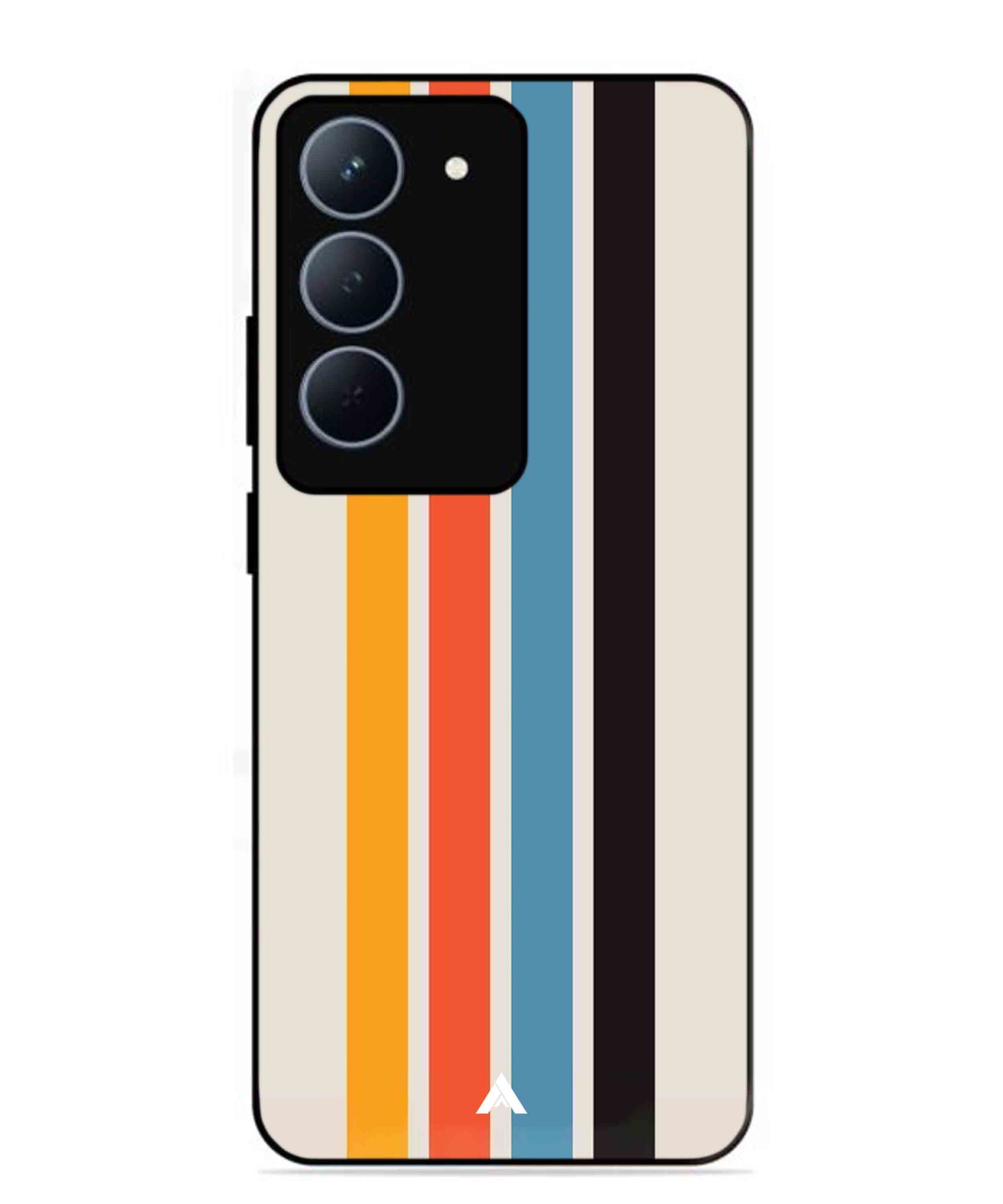 Stripe Pattern 2 Metal Back Cover Phone Case for Realme 14X