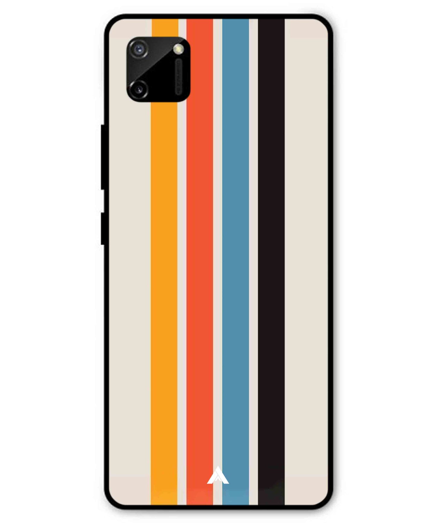 Stripe Pattern 2 Metal Back Cover Phone Case for Realme C11
