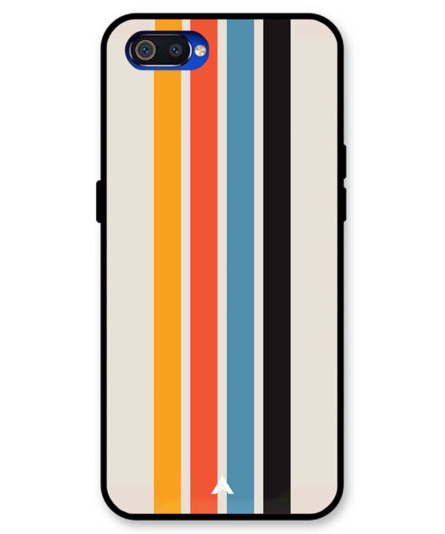 Stripe Pattern 2 Metal Back Cover Phone Case for Realme C2