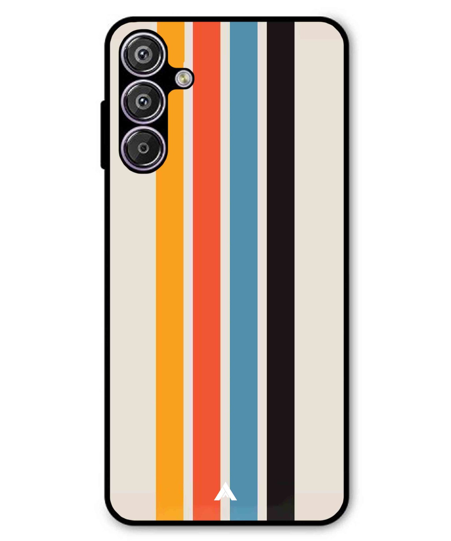 Stripe Pattern 2 Metal Back Cover Phone Case for Samsung Galaxy A25
