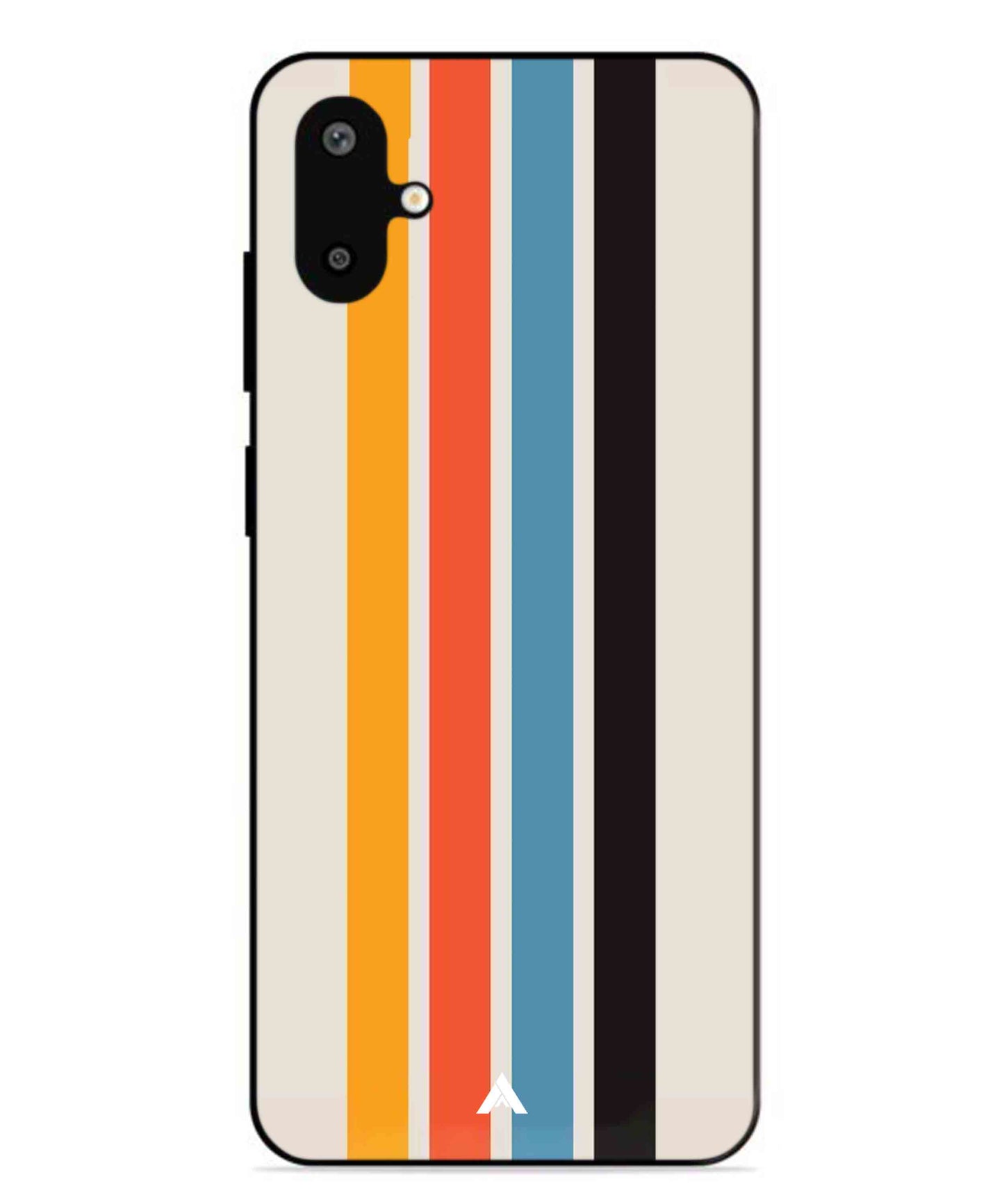 Stripe Pattern 2 Metal Back Cover Phone Case for Samsung Galaxy F06