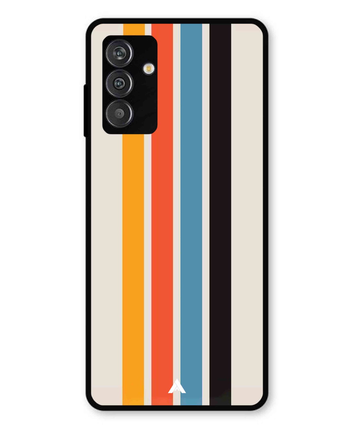 Stripe Pattern 2 Metal Back Cover Phone Case for Samsung Galaxy M14