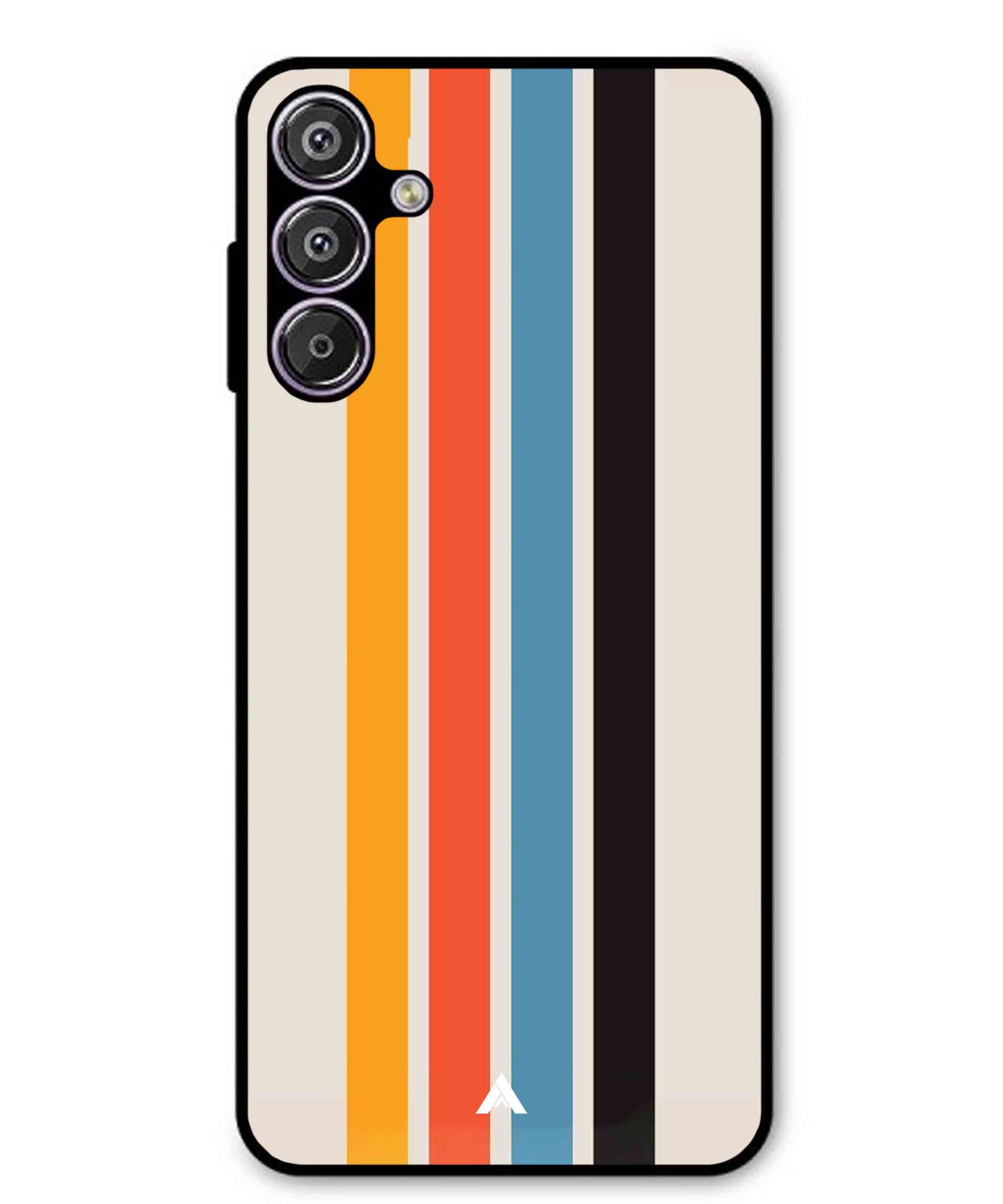 Stripe Pattern 2 Metal Back Cover Phone Case for Samsung Galaxy S25 Plus