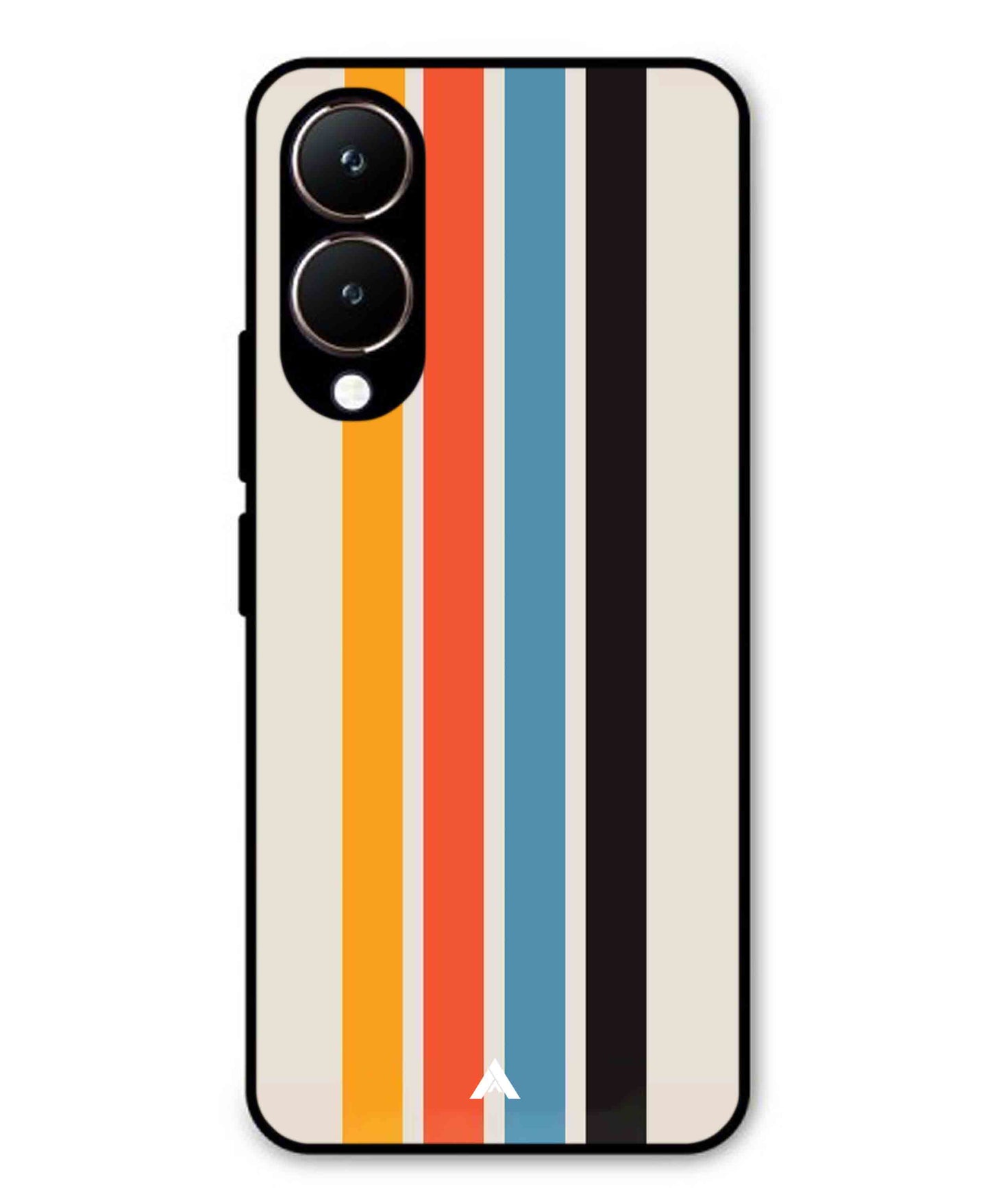 Stripe Pattern 2 Metal Back Cover Phone Case for Vivo Y28