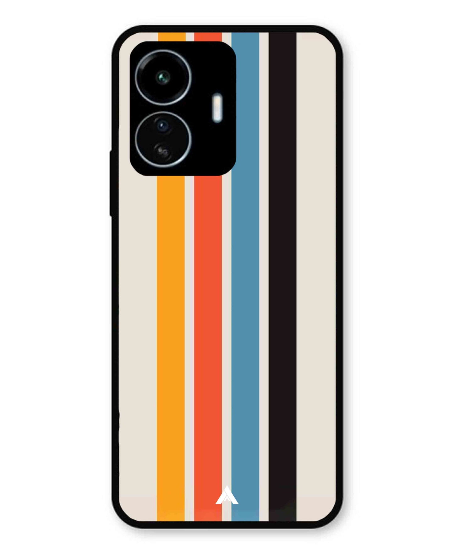 Stripe Pattern 2 Metal Back Cover Phone Case for Vivo Y77