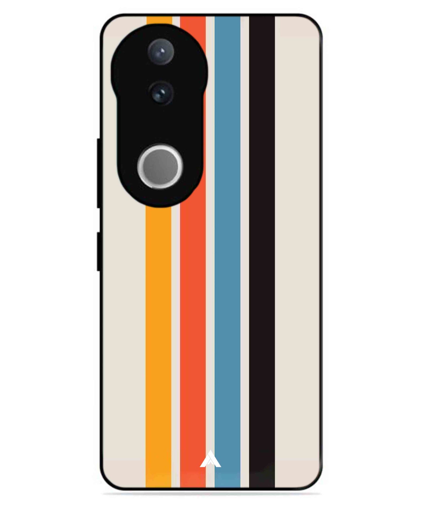 Stripe Pattern 2 Metal Back Cover Phone Case for Vivo v50