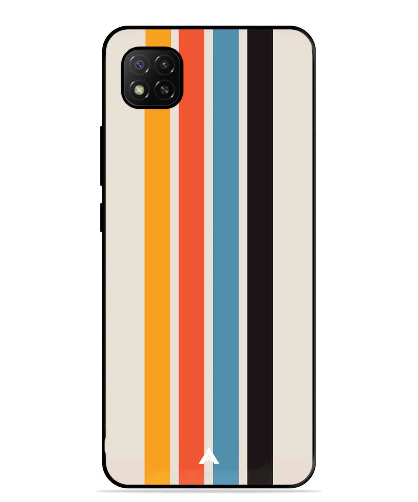 Stripe Pattern 2 Metal Back Cover Phone Case for Xiaomi Redmi 9C
