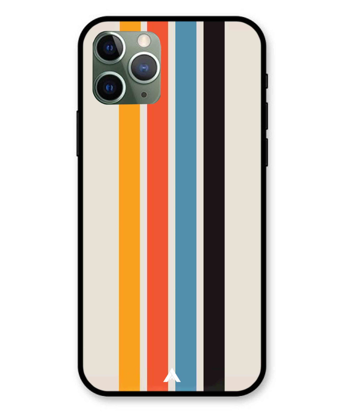 Stripe Pattern 2 Metal Back Cover Phone Case for iPhone 11 Pro